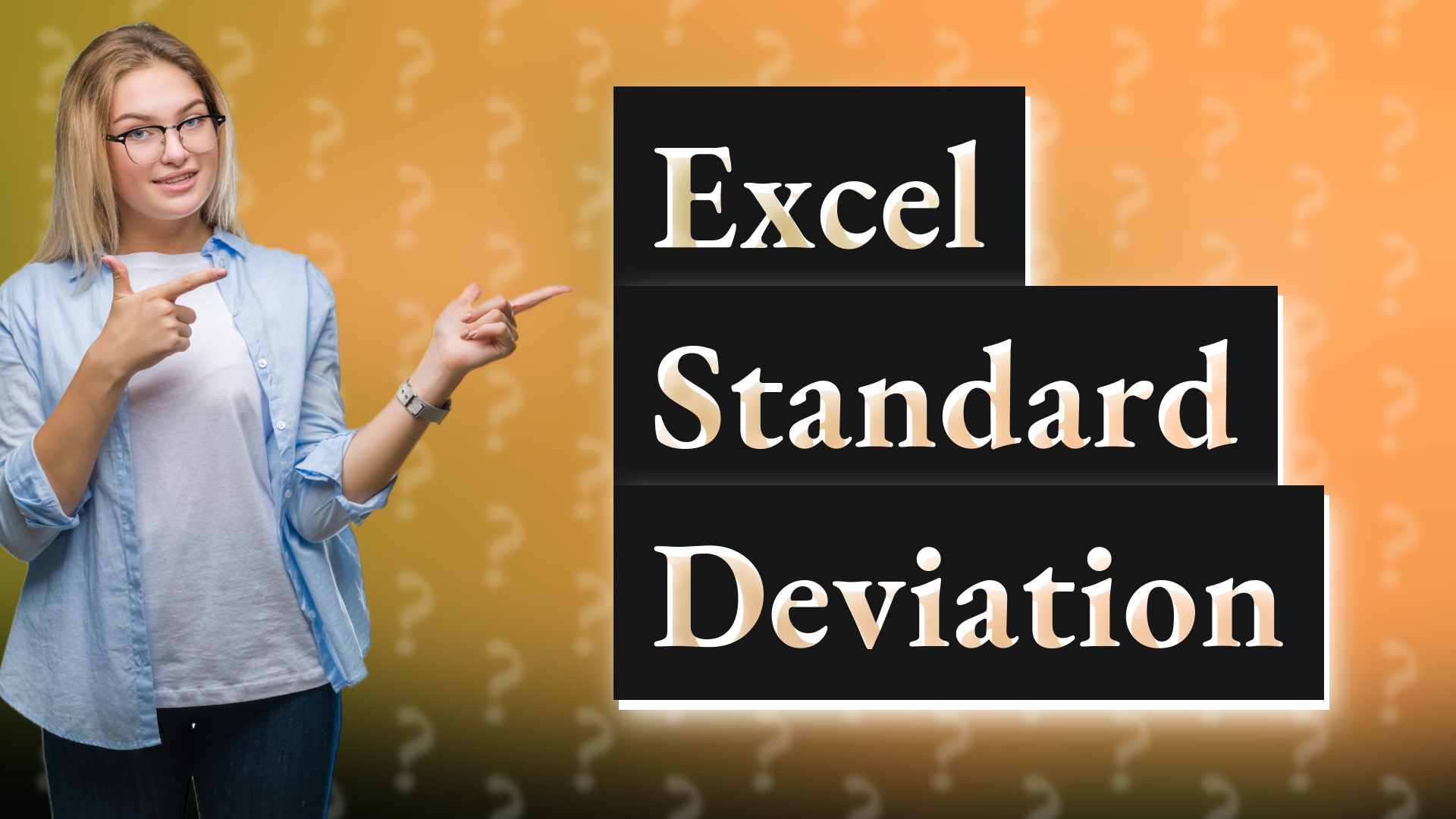 Excel Standard Deviation