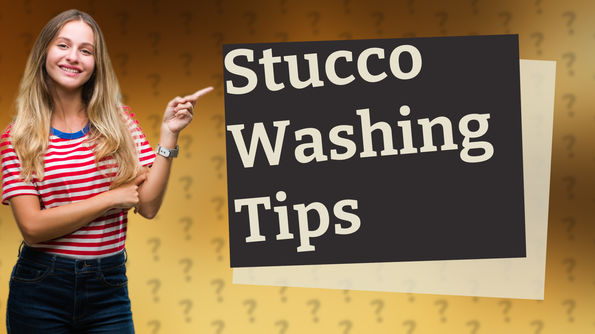 Stucco Washing Tips