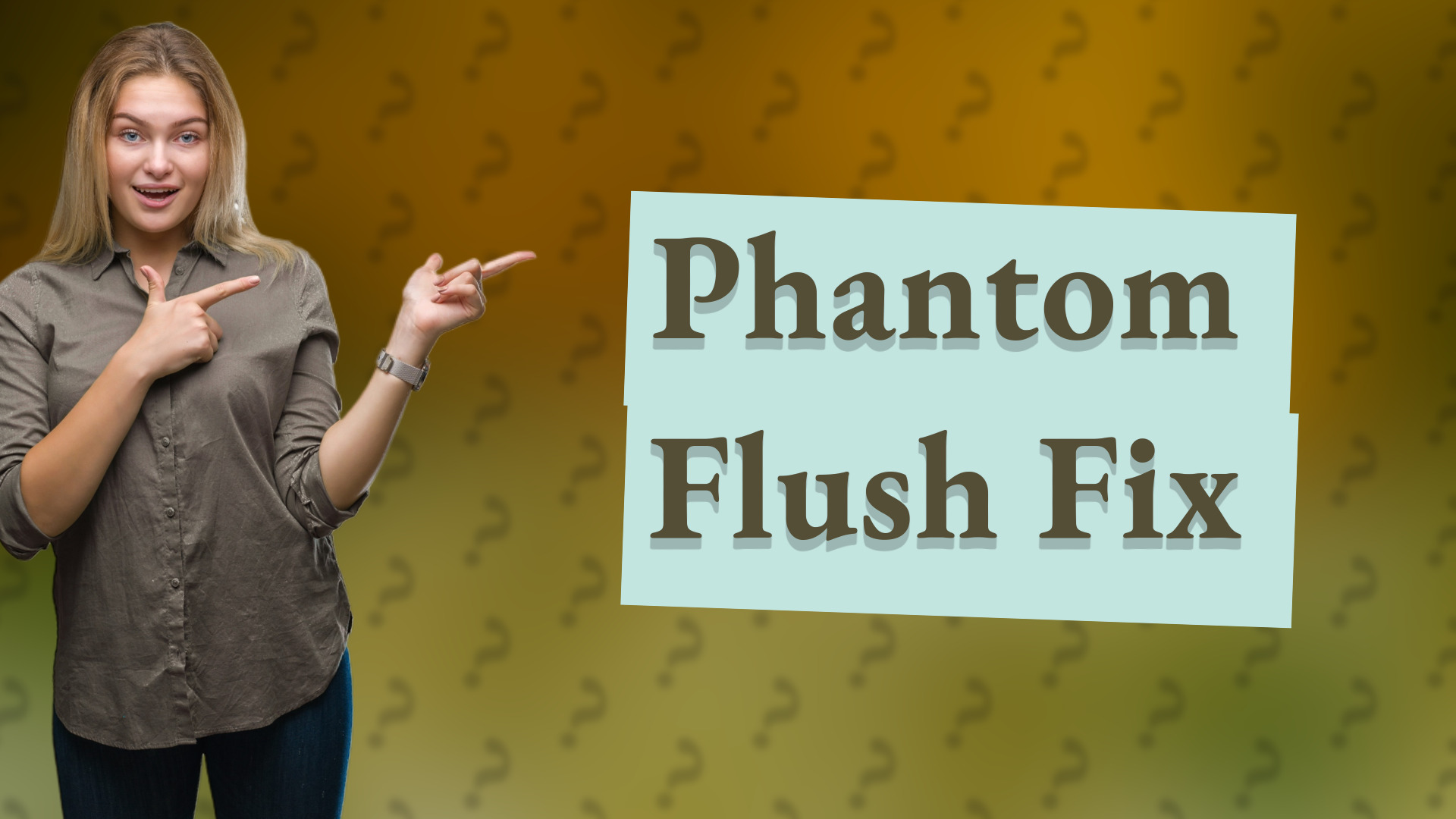 Phantom Flush Fix