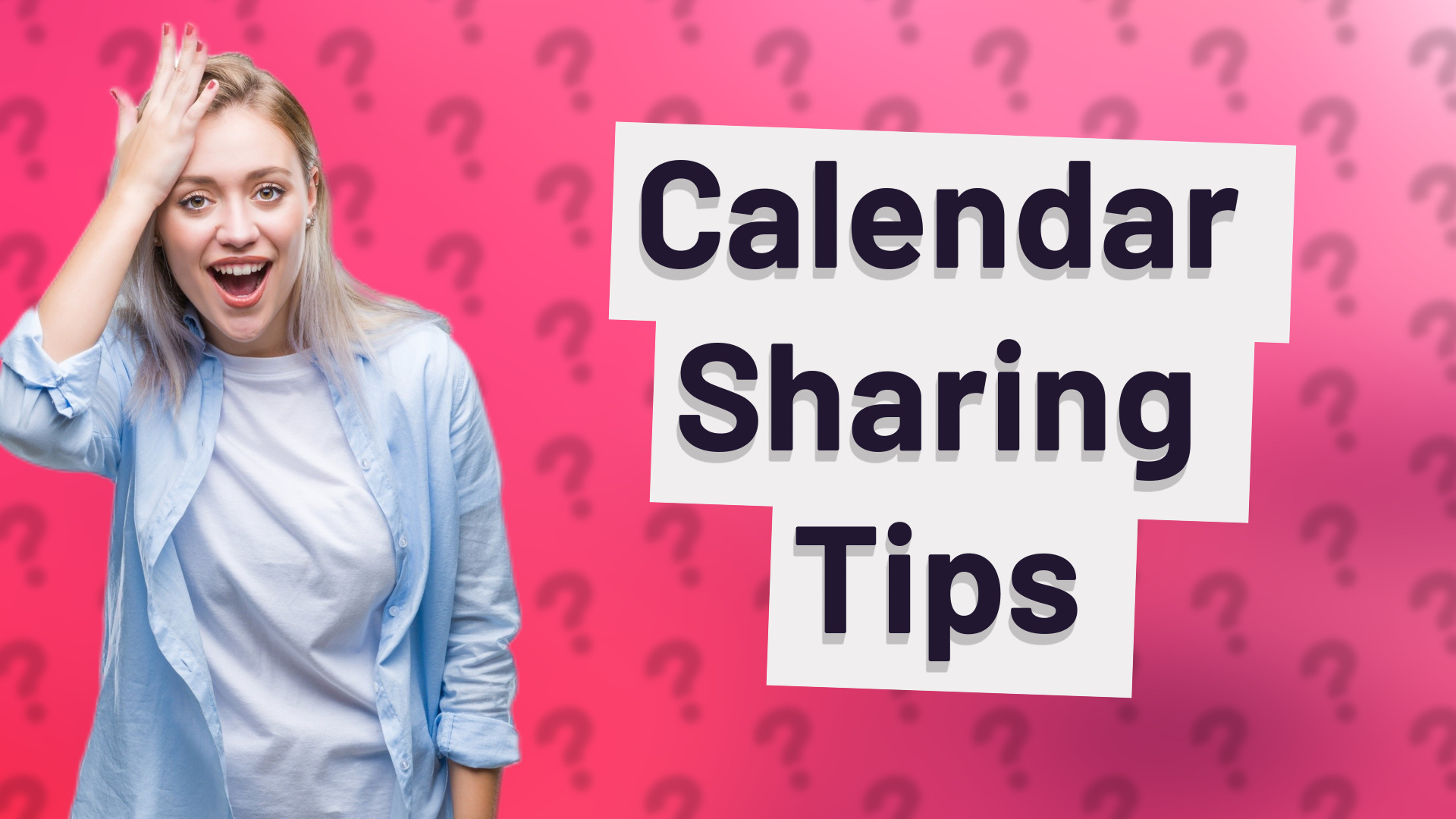 Calendar Sharing Tips