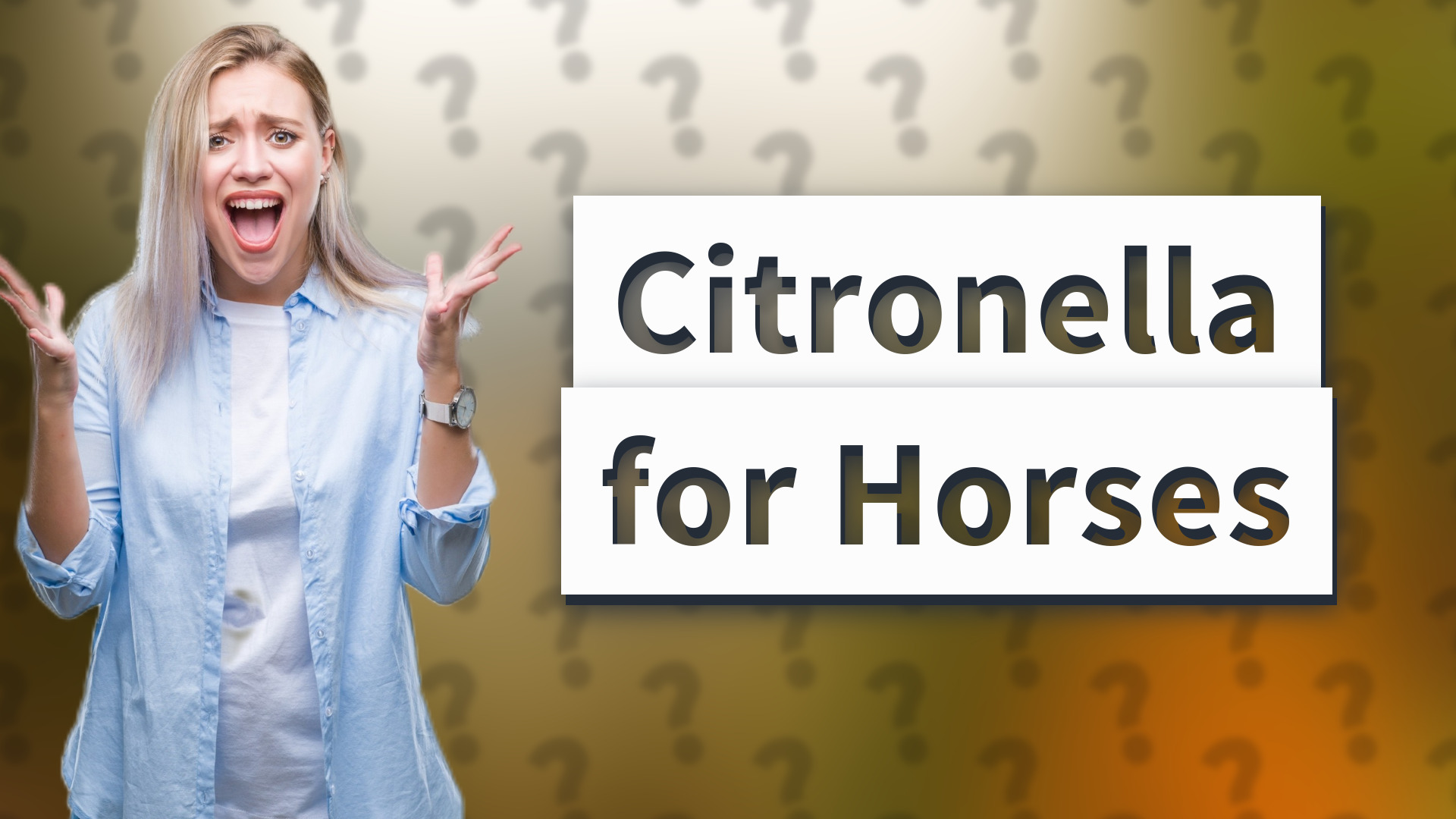Citronella for Horses