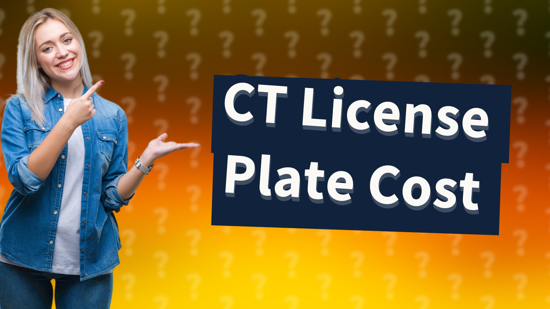 CT License Plate Cost