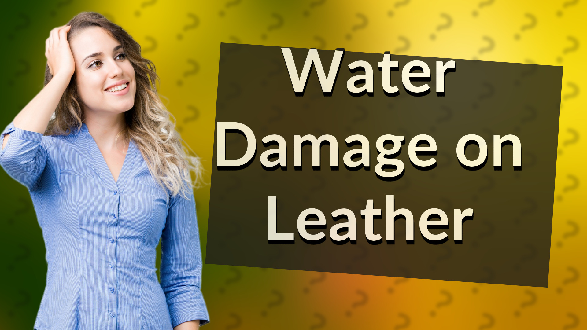 Water Damage on Leather
