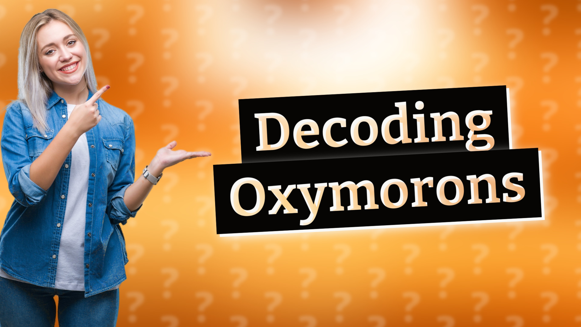 Decoding Oxymorons