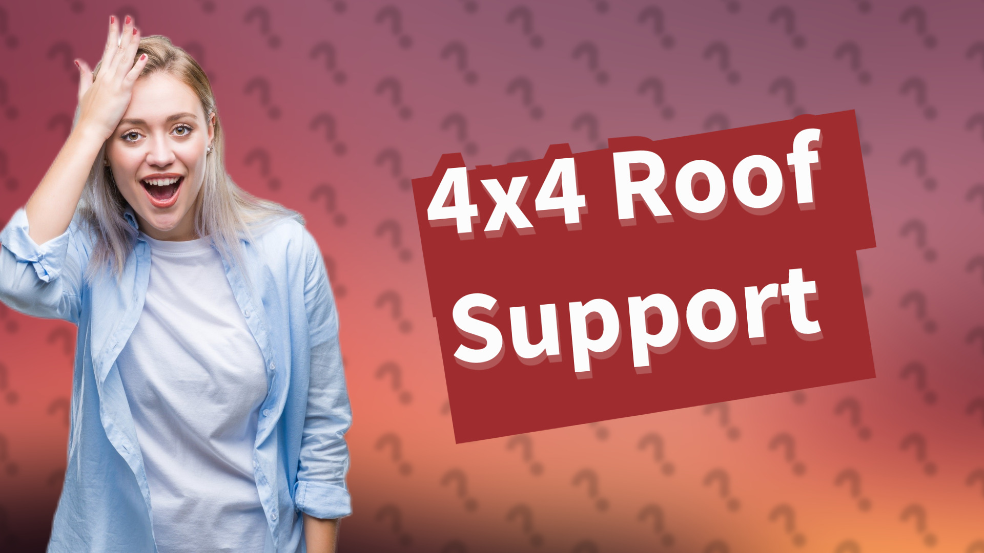 4x4 Roof Support