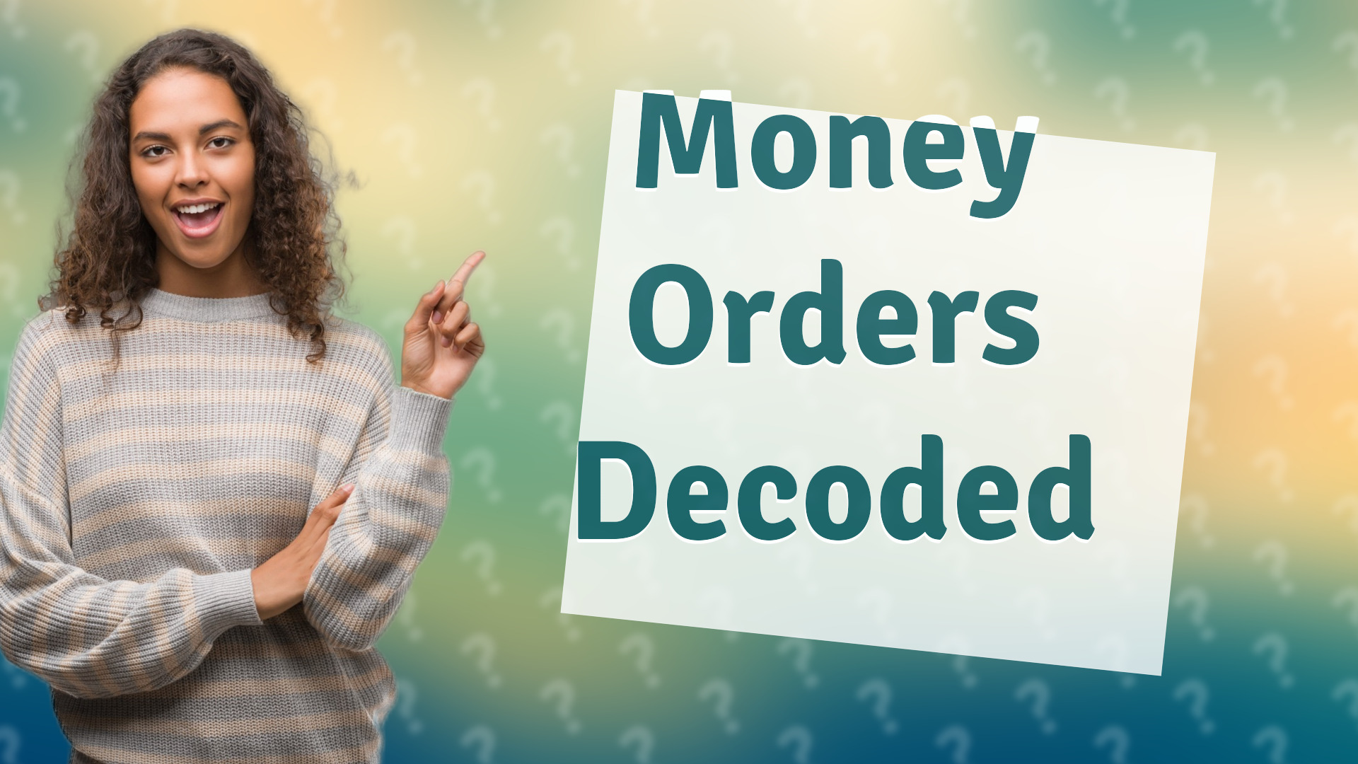 Money Orders Decoded