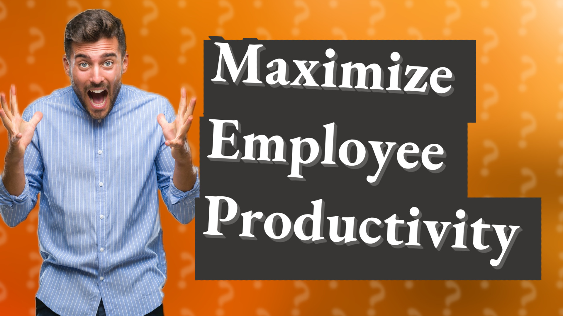 Maximize Employee Productivity