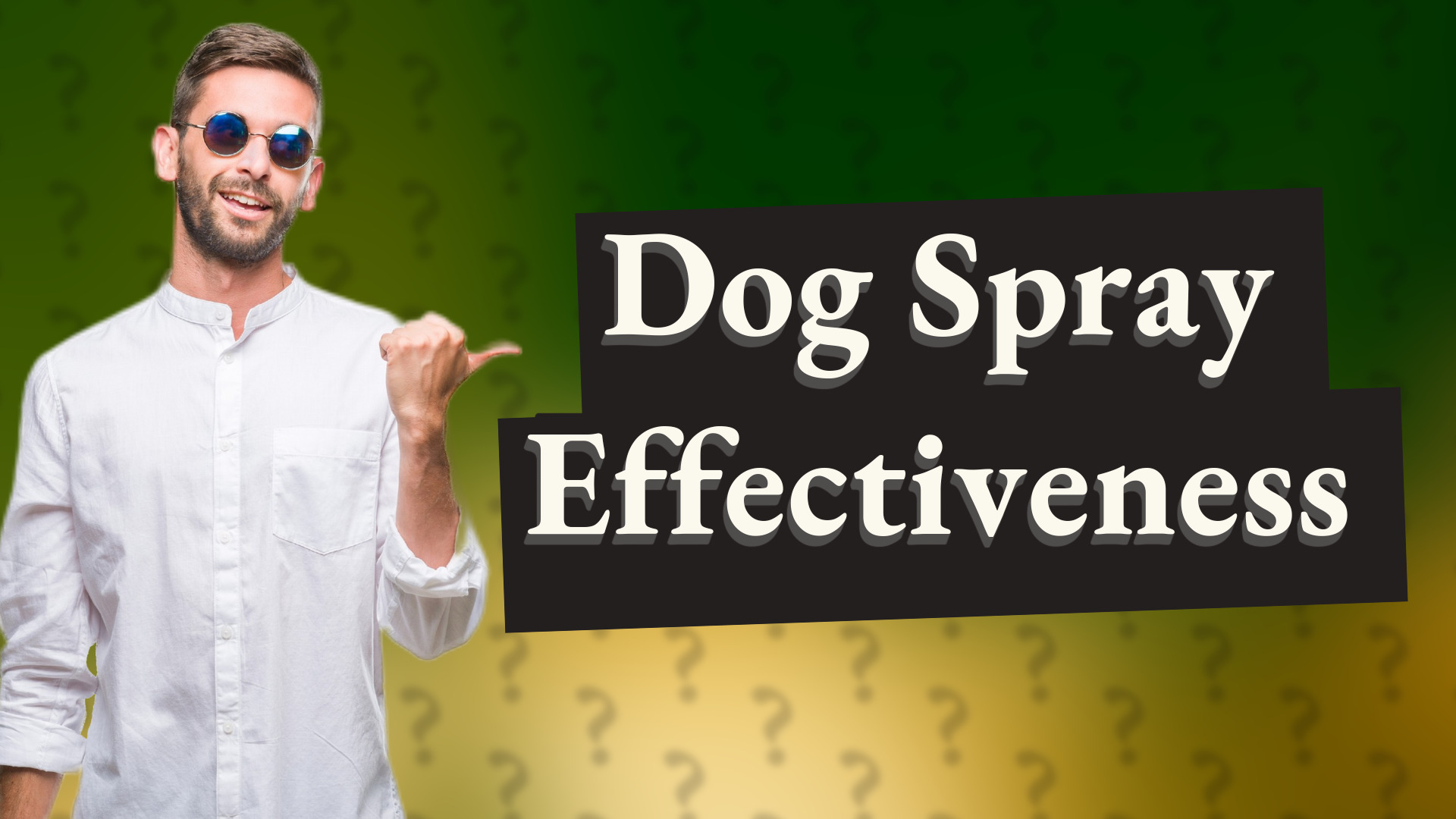 Dog Spray Effectiveness