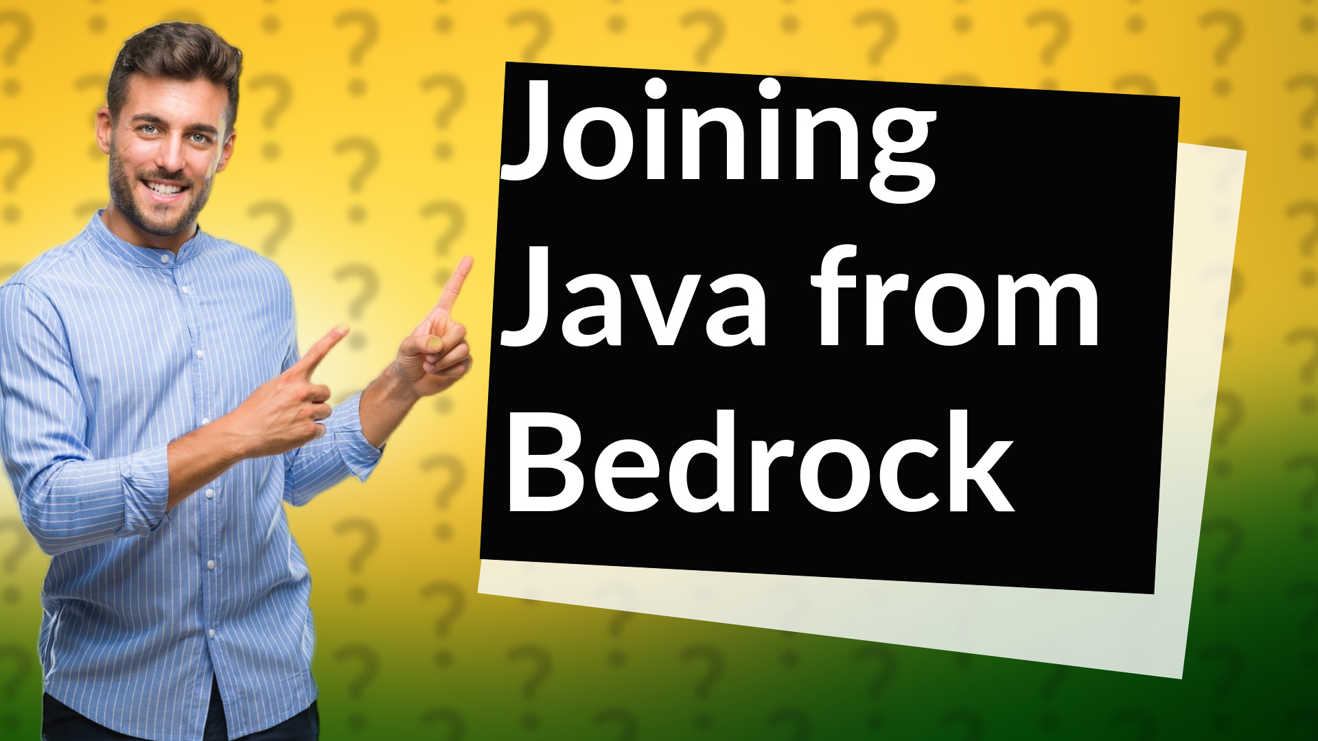 Joining Java from Bedrock