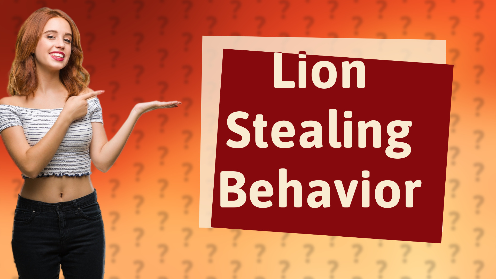 Lion Stealing Behavior