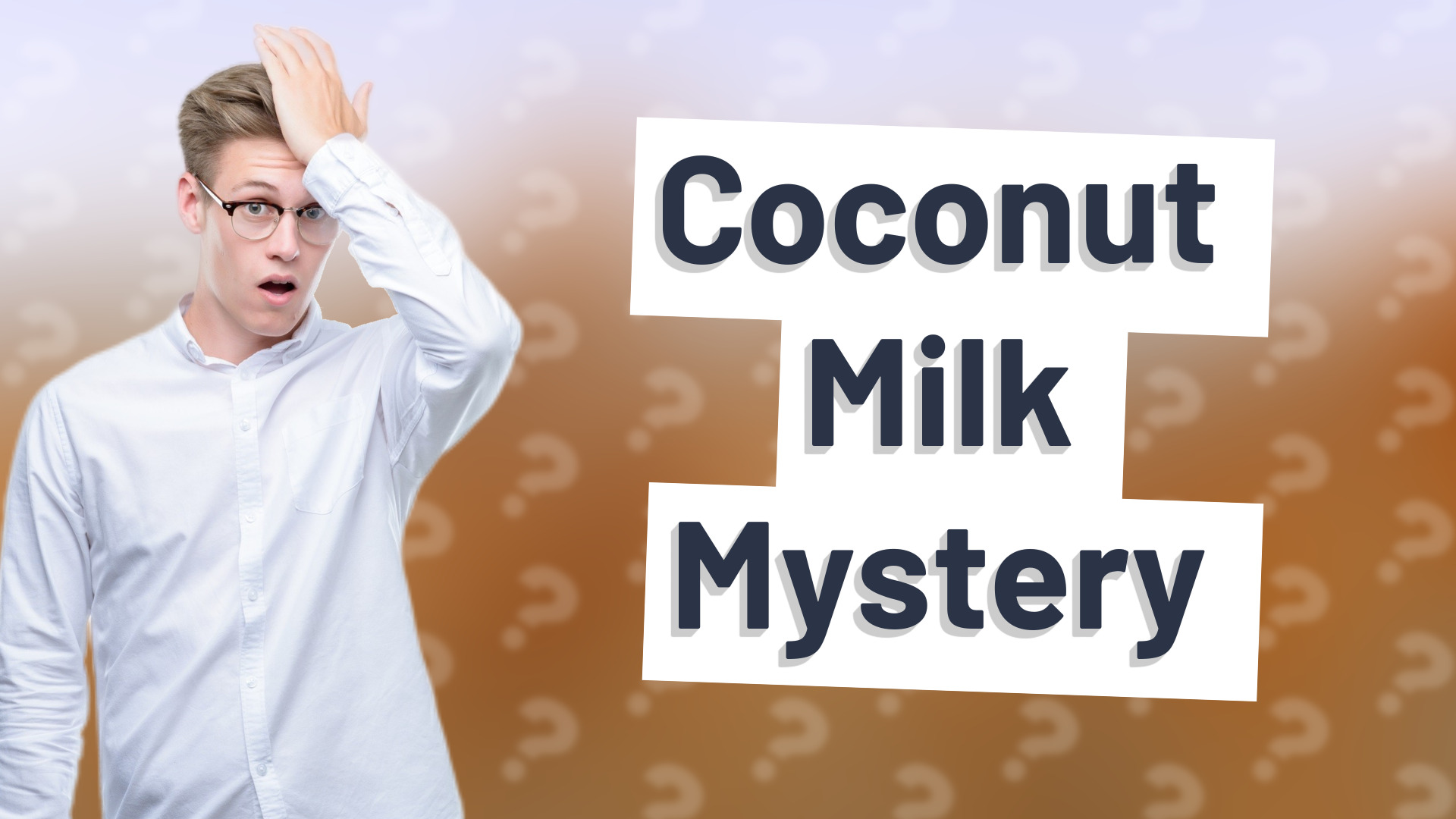 Coconut Milk Mystery