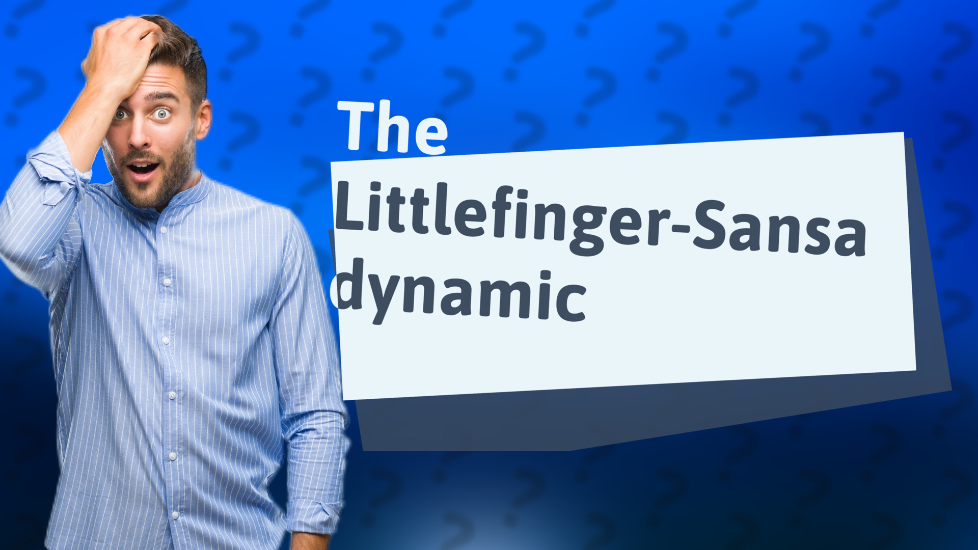 The Littlefinger-Sansa dynamic