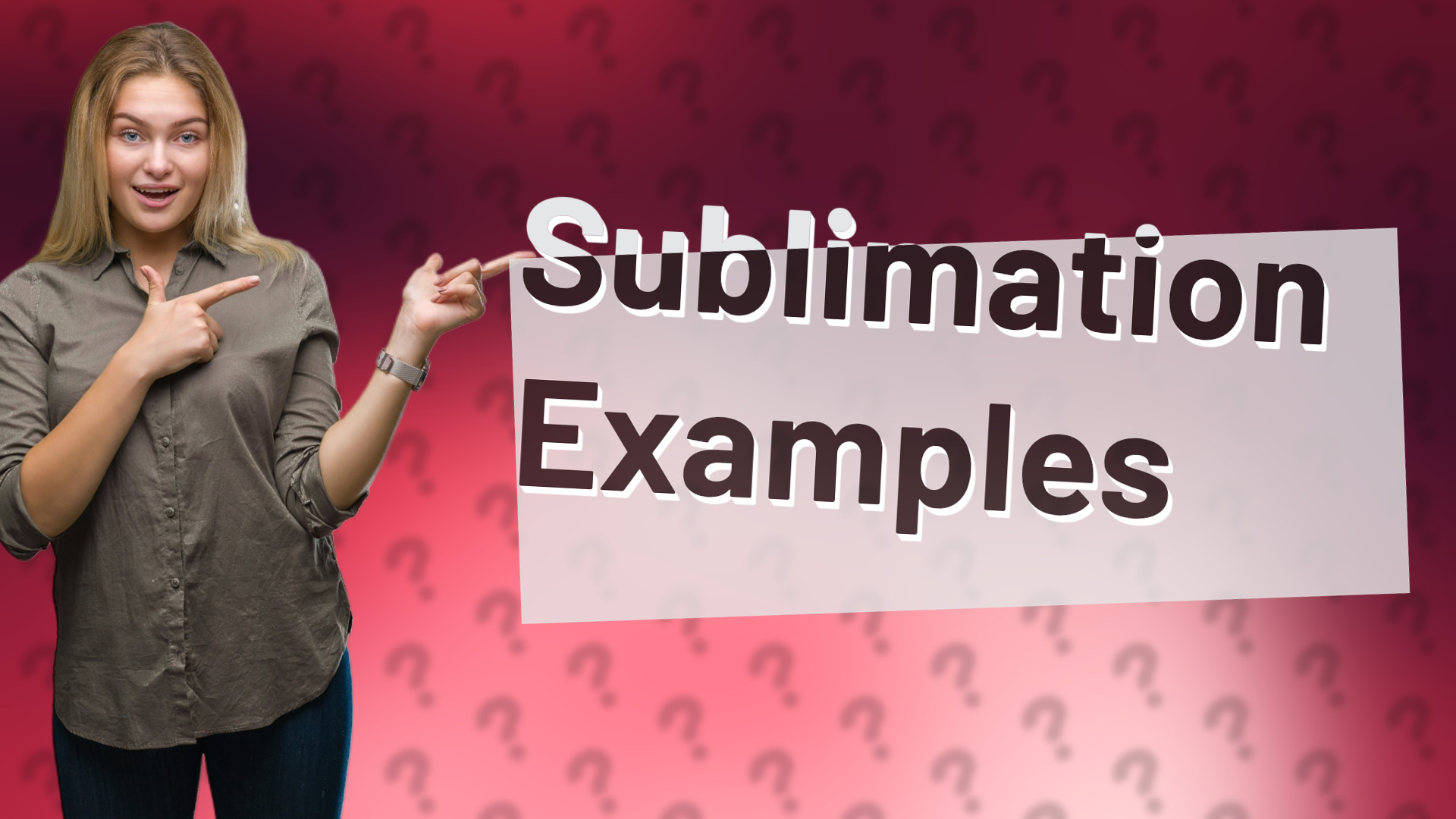 Sublimation Examples