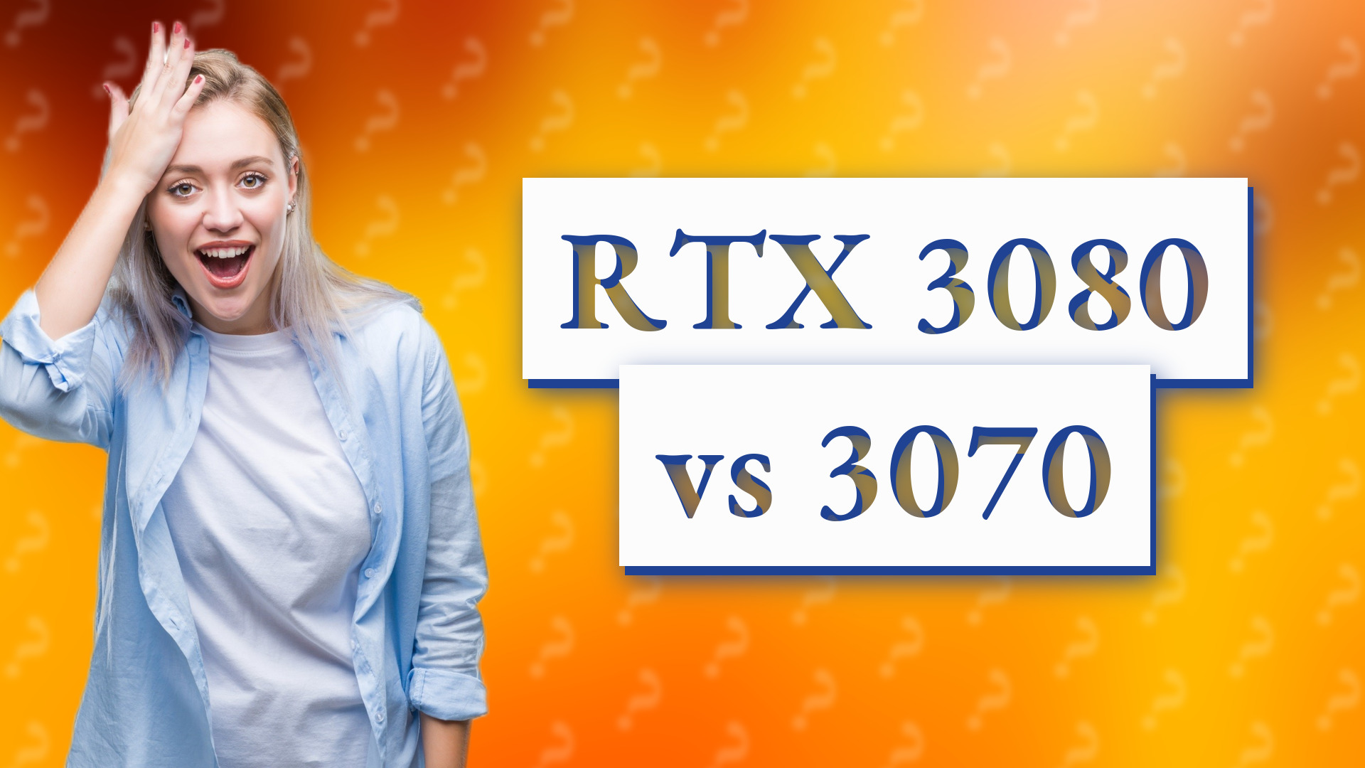 RTX 3080 vs 3070