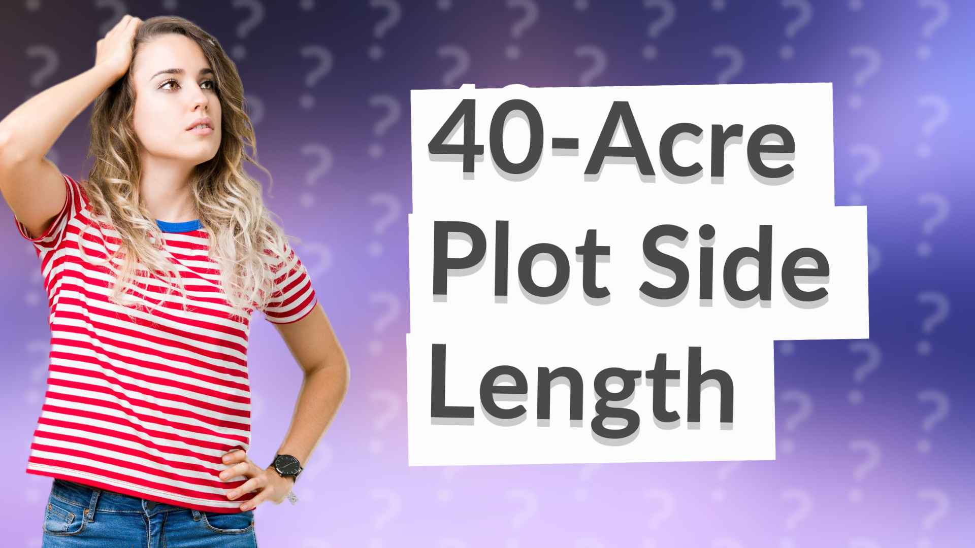 40-Acre Plot Side Length