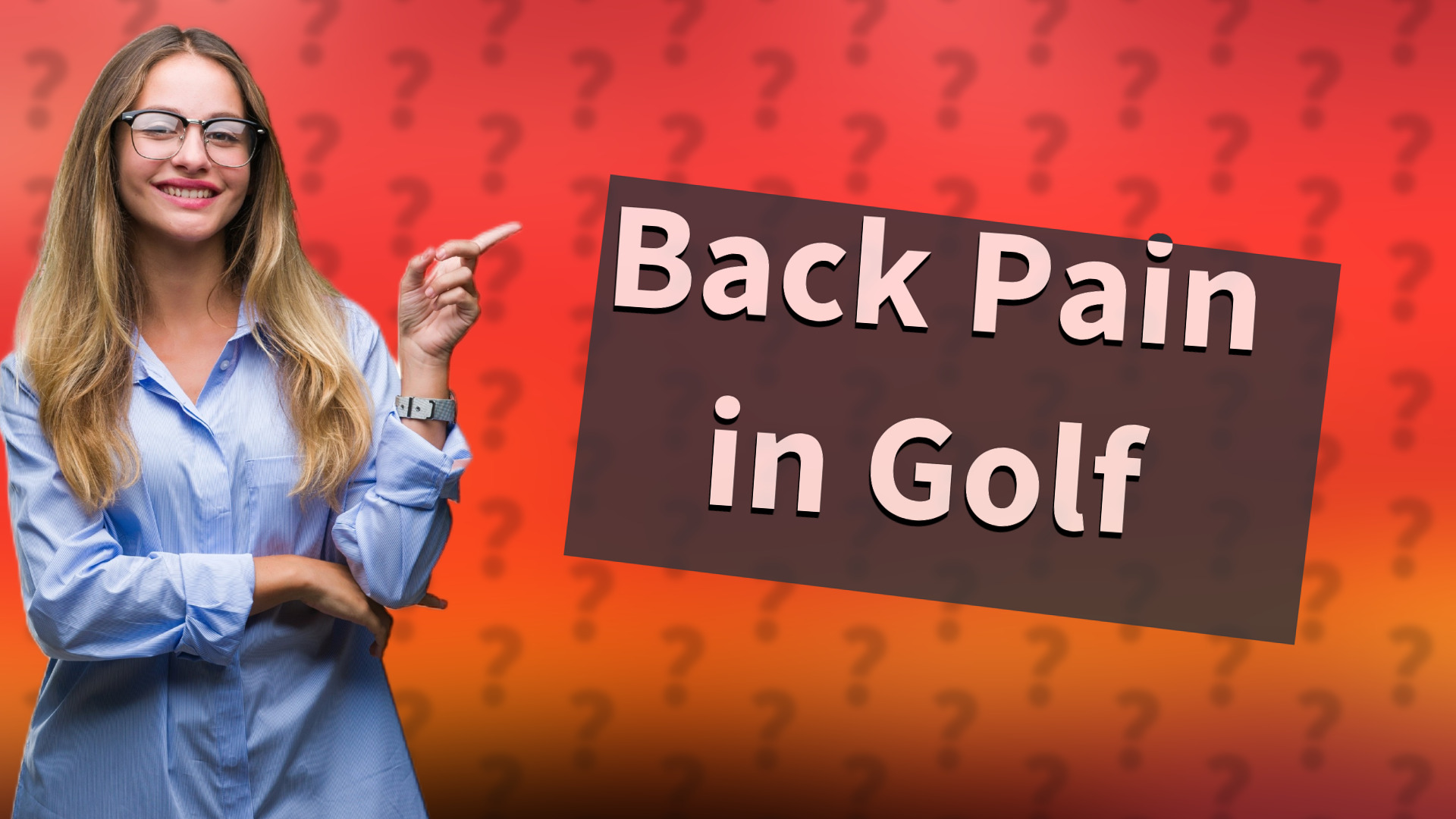 Back Pain in Golf