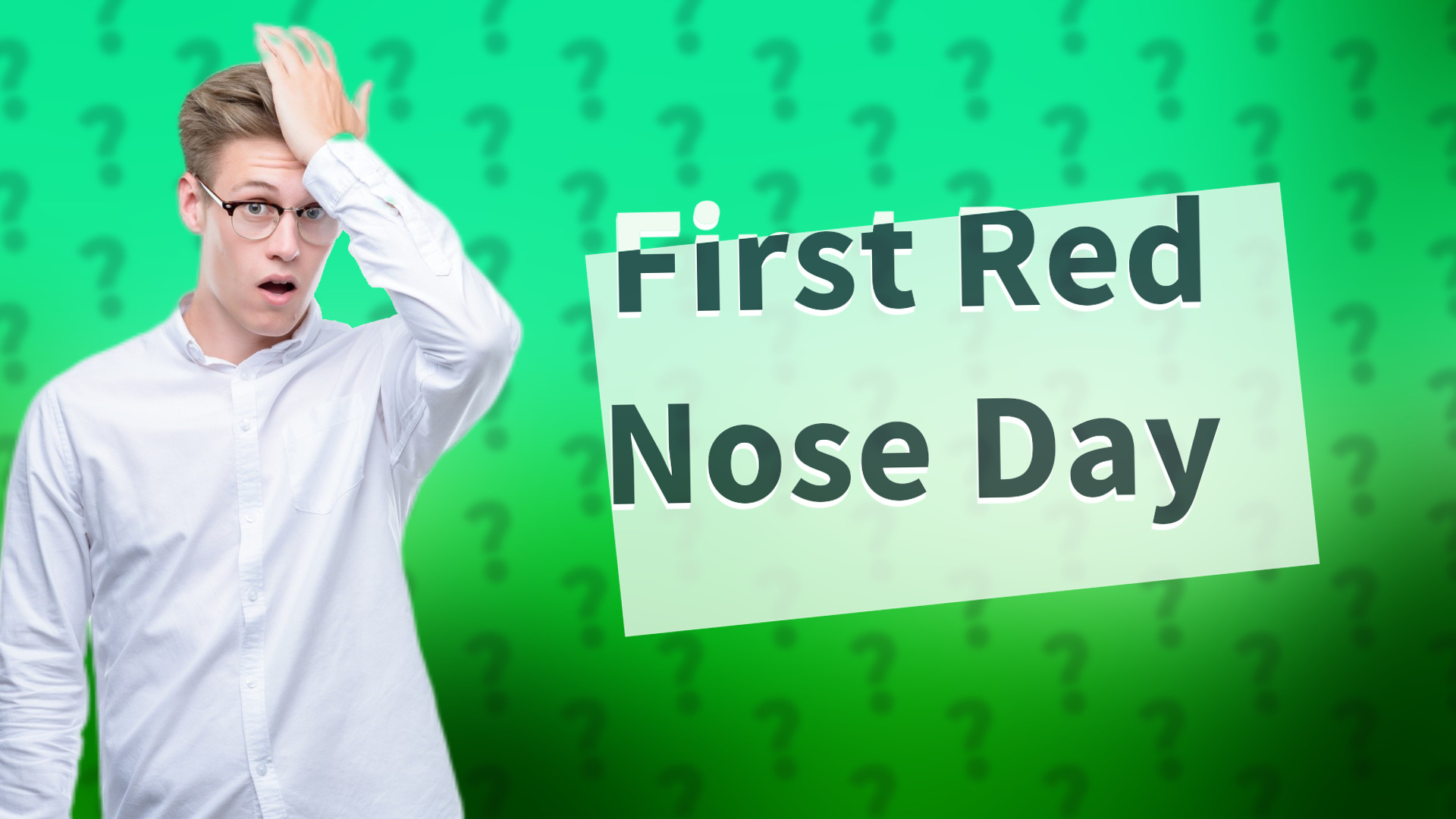 First Red Nose Day