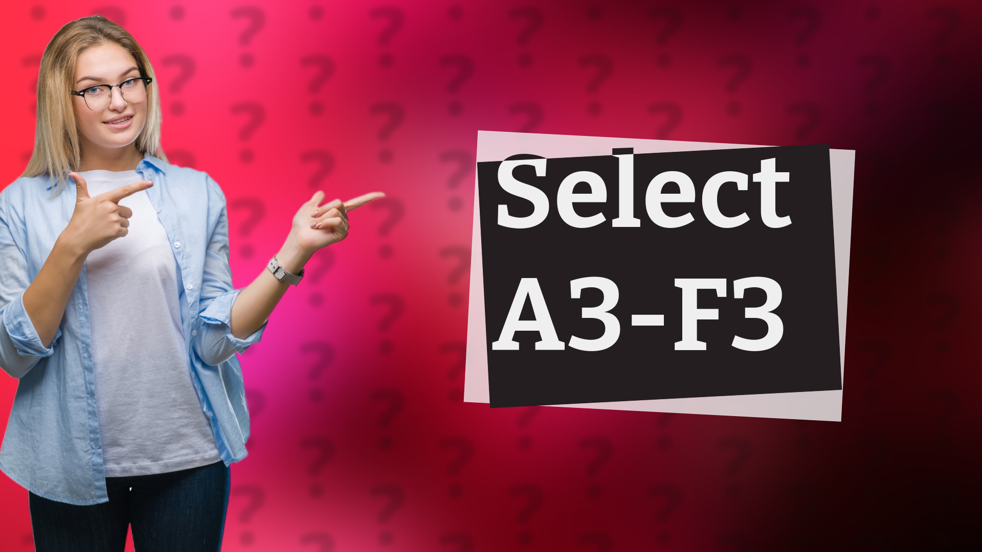 Select A3-F3