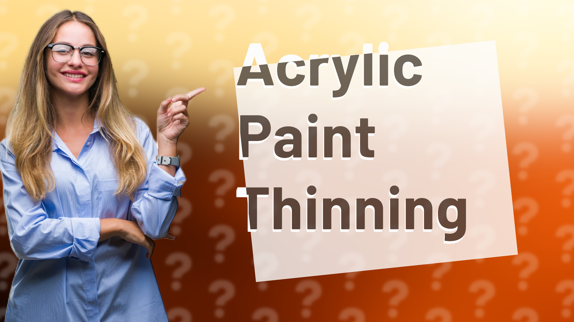 Acrylic Paint Thinning