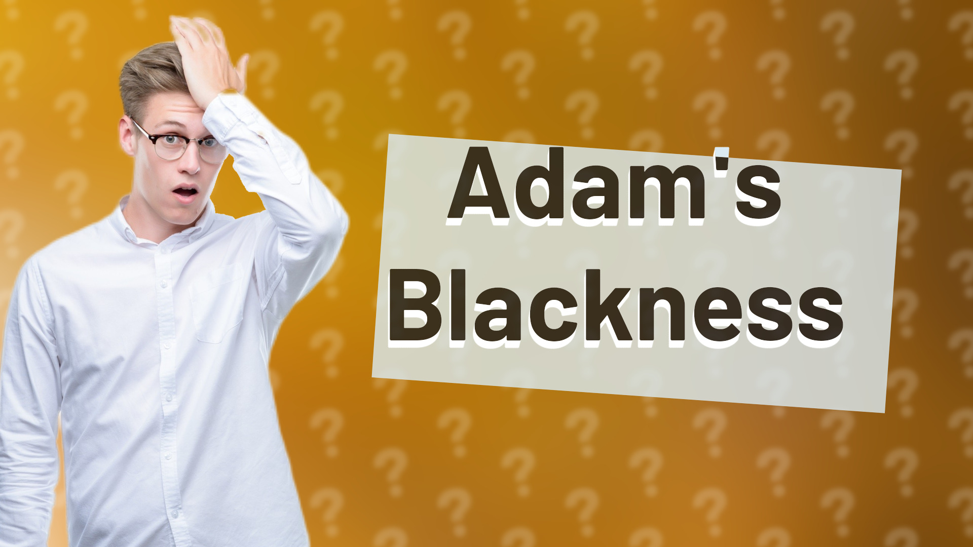 Adam's Blackness