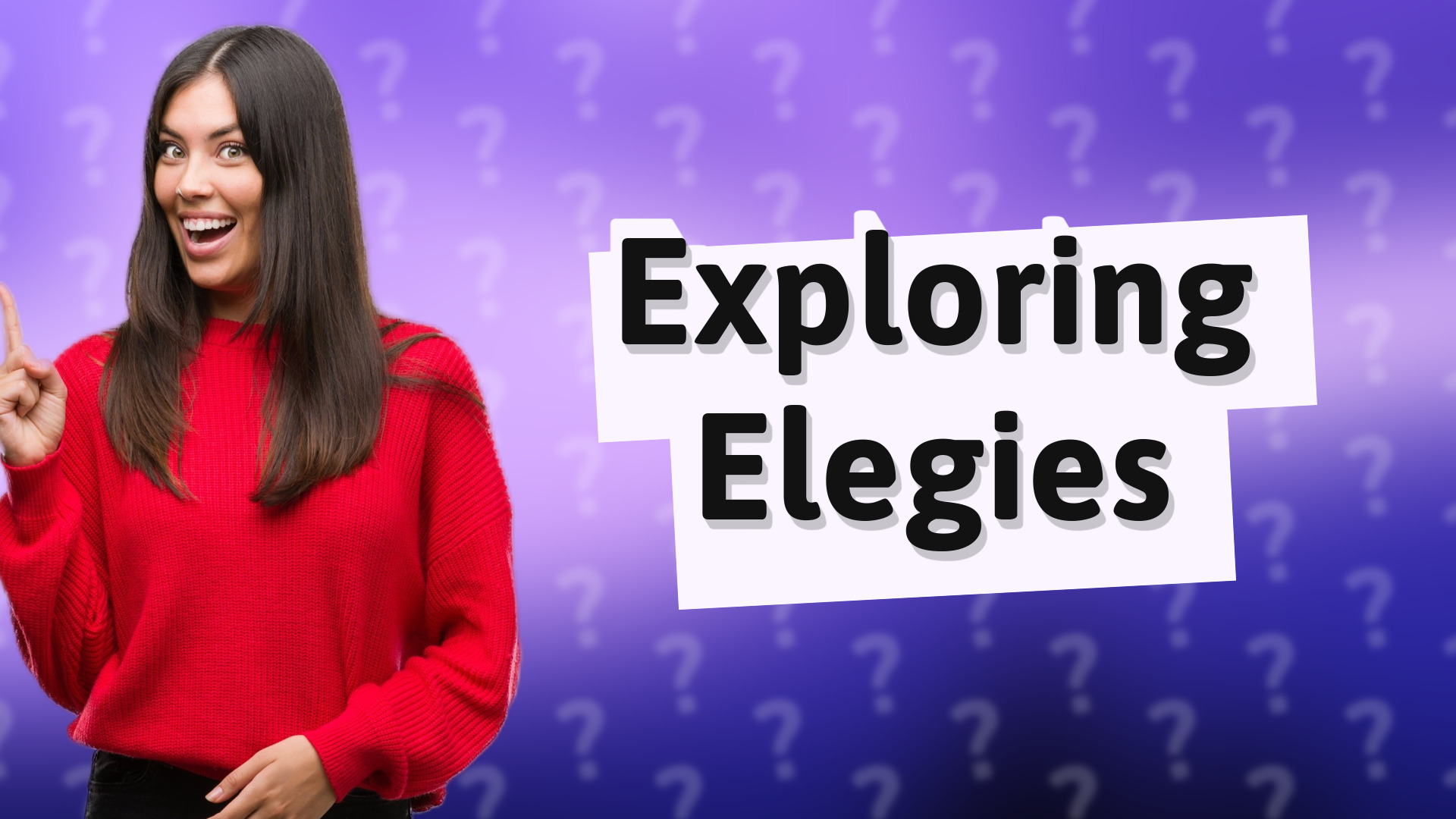Exploring Elegies