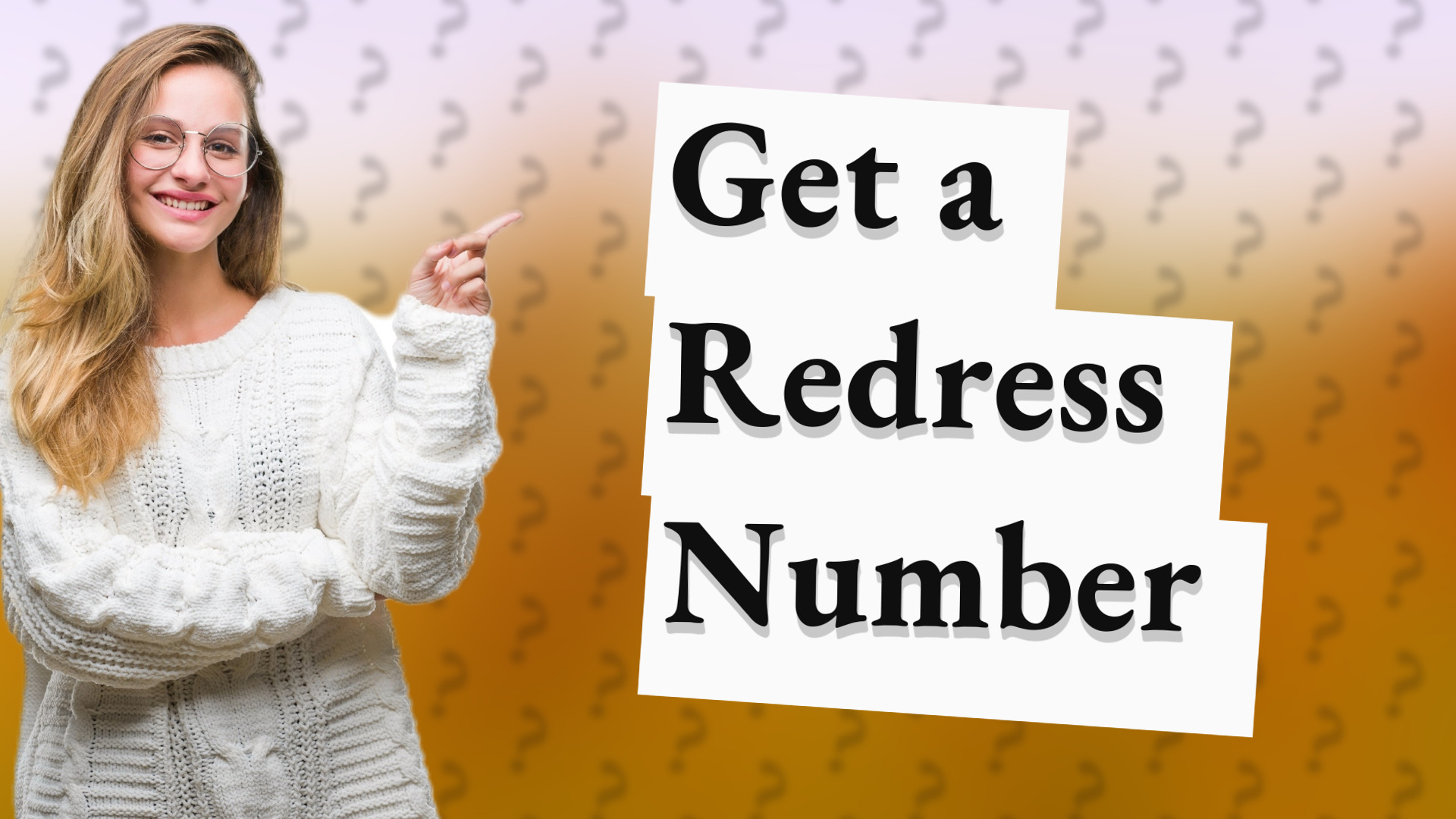 Get a Redress Number
