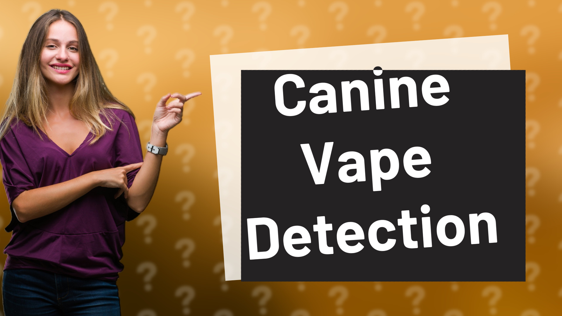 Canine Vape Detection