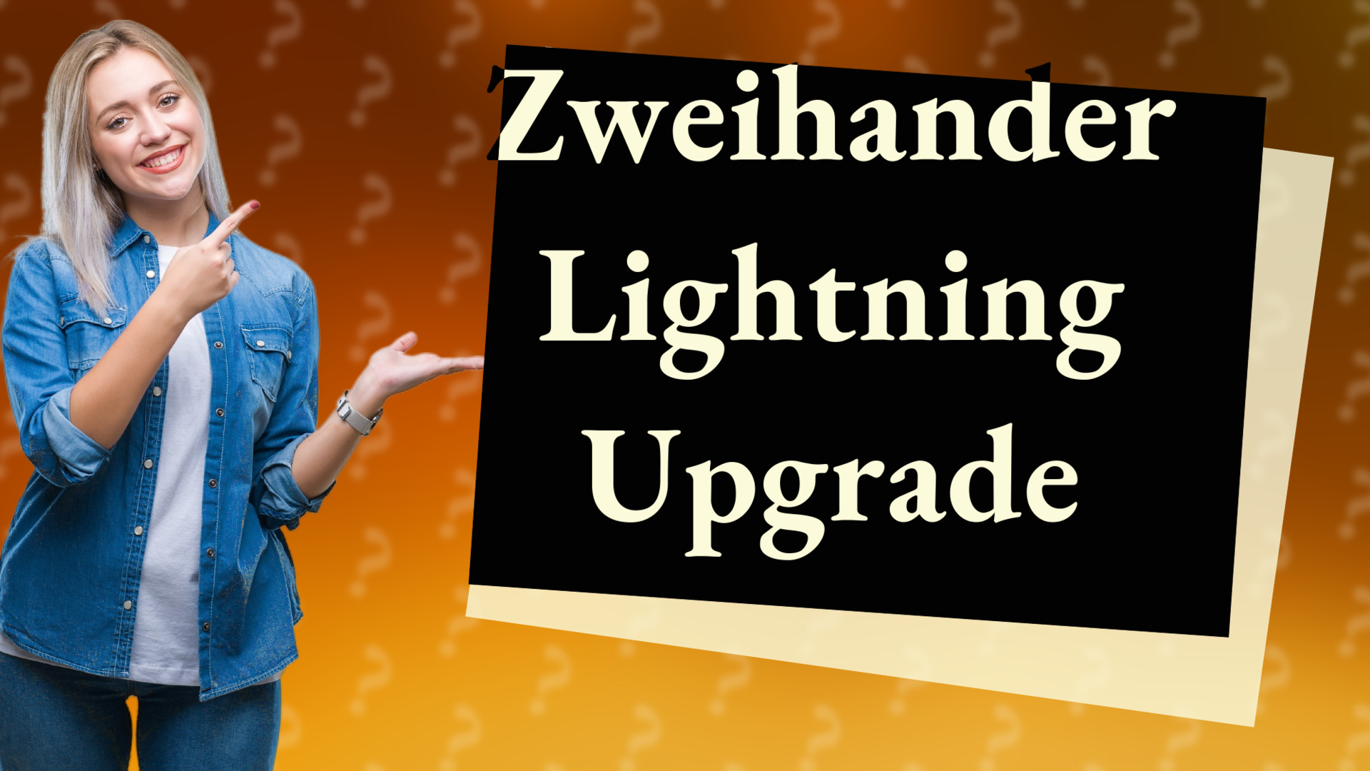 Zweihander Lightning Upgrade