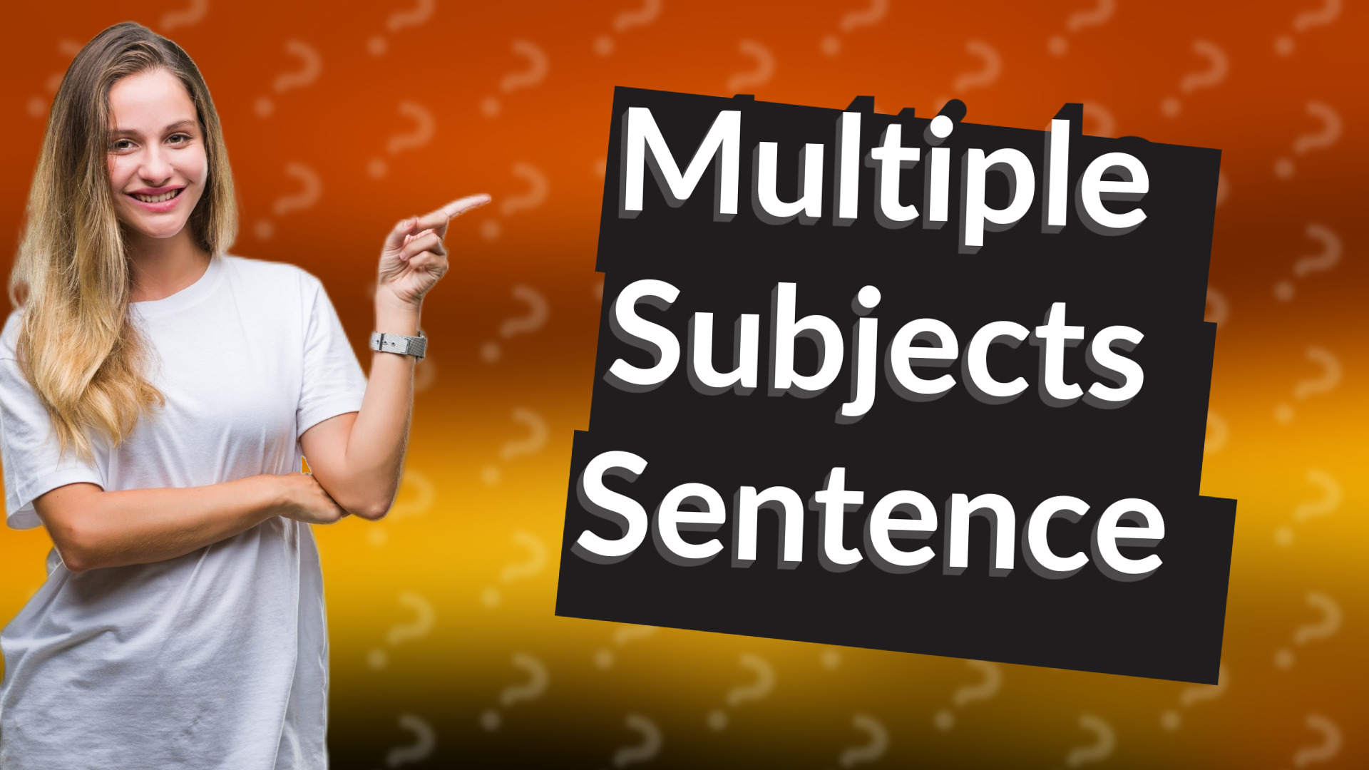Multiple Subjects Sentence