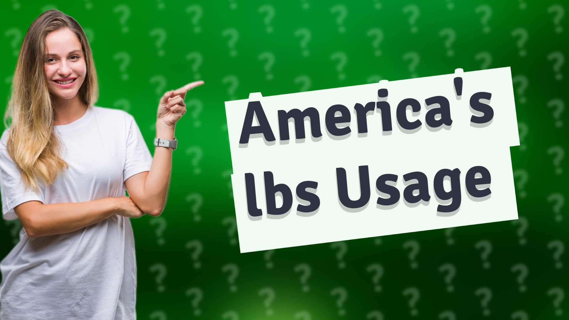 America's lbs Usage