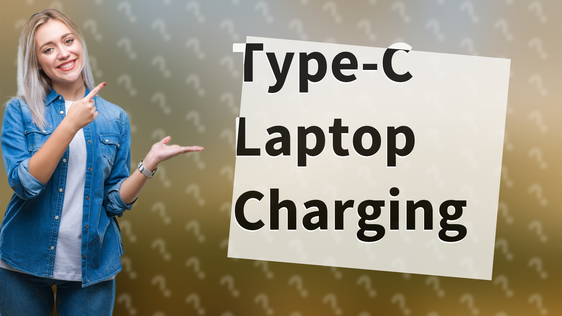 Type-C Laptop Charging