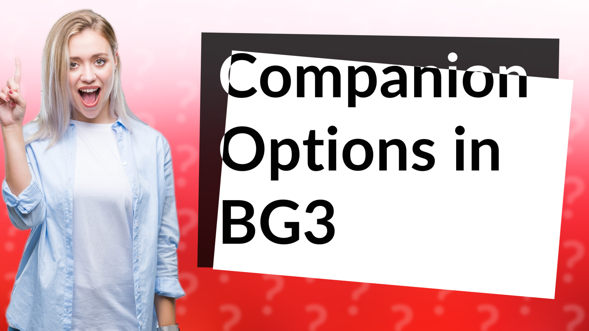 Companion Options in BG3