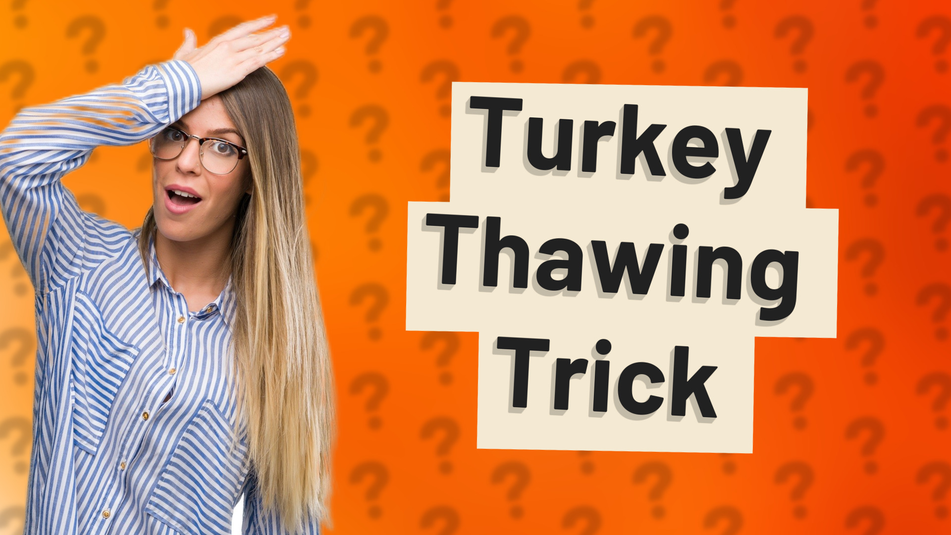 Turkey Thawing Trick