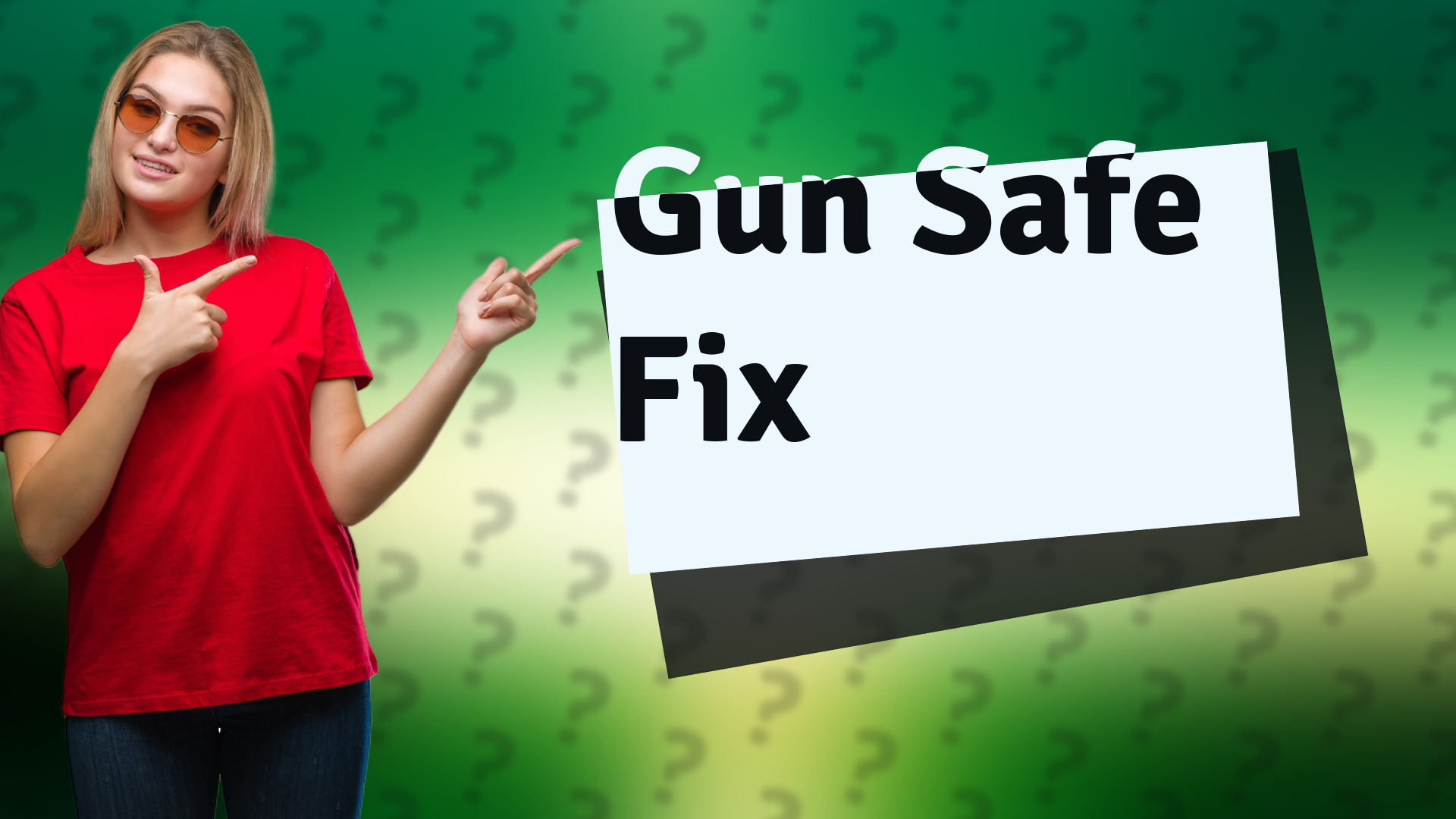 Gun Safe Fix