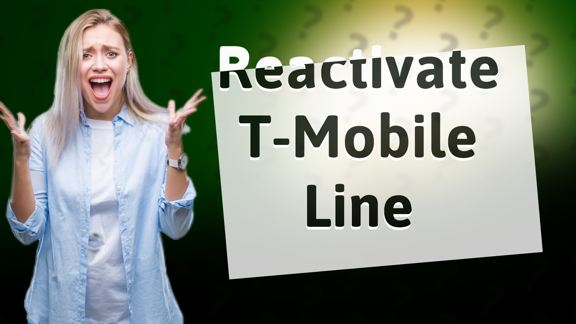 Reactivate T-Mobile Line