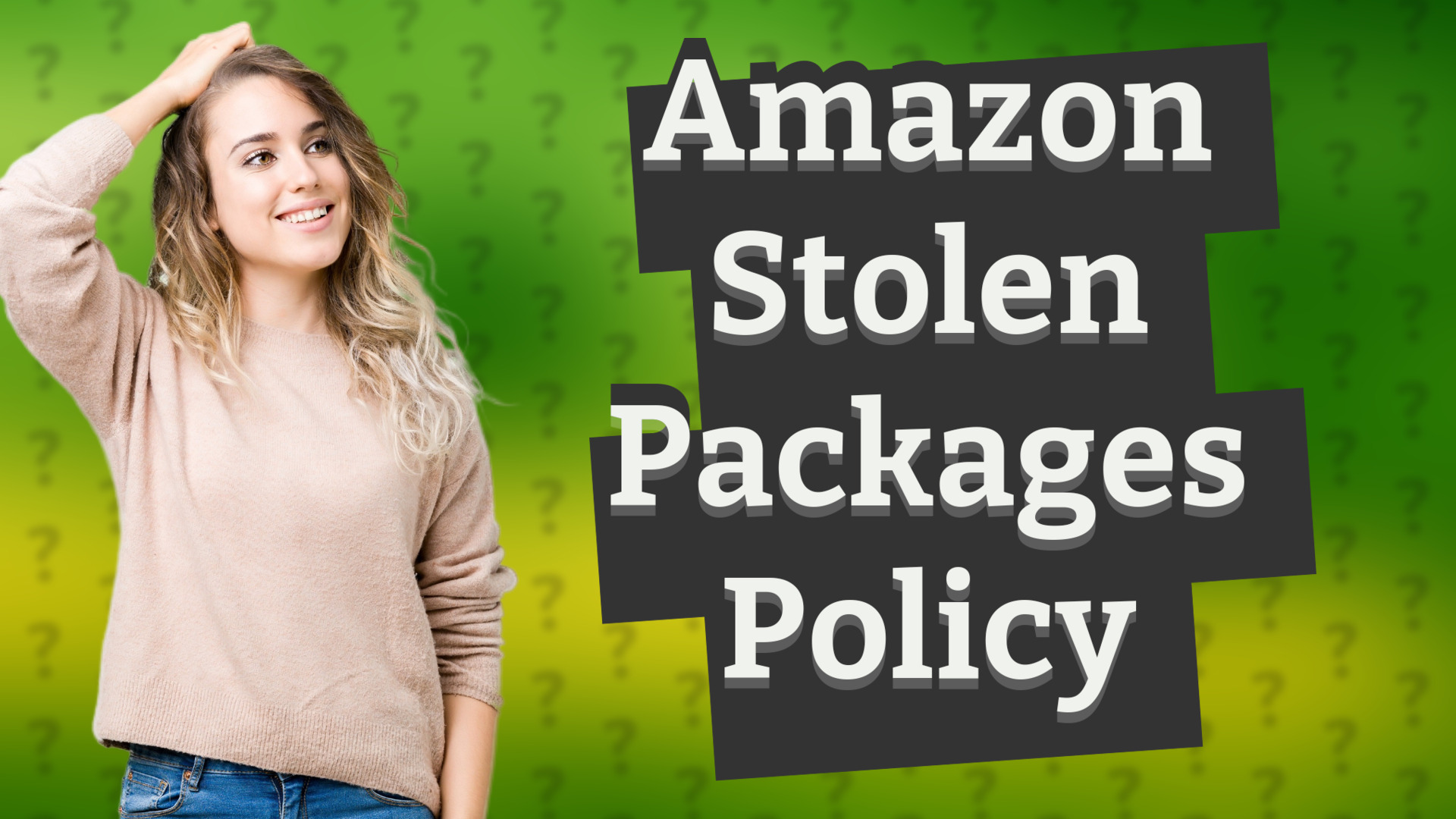 Amazon Stolen Packages Policy