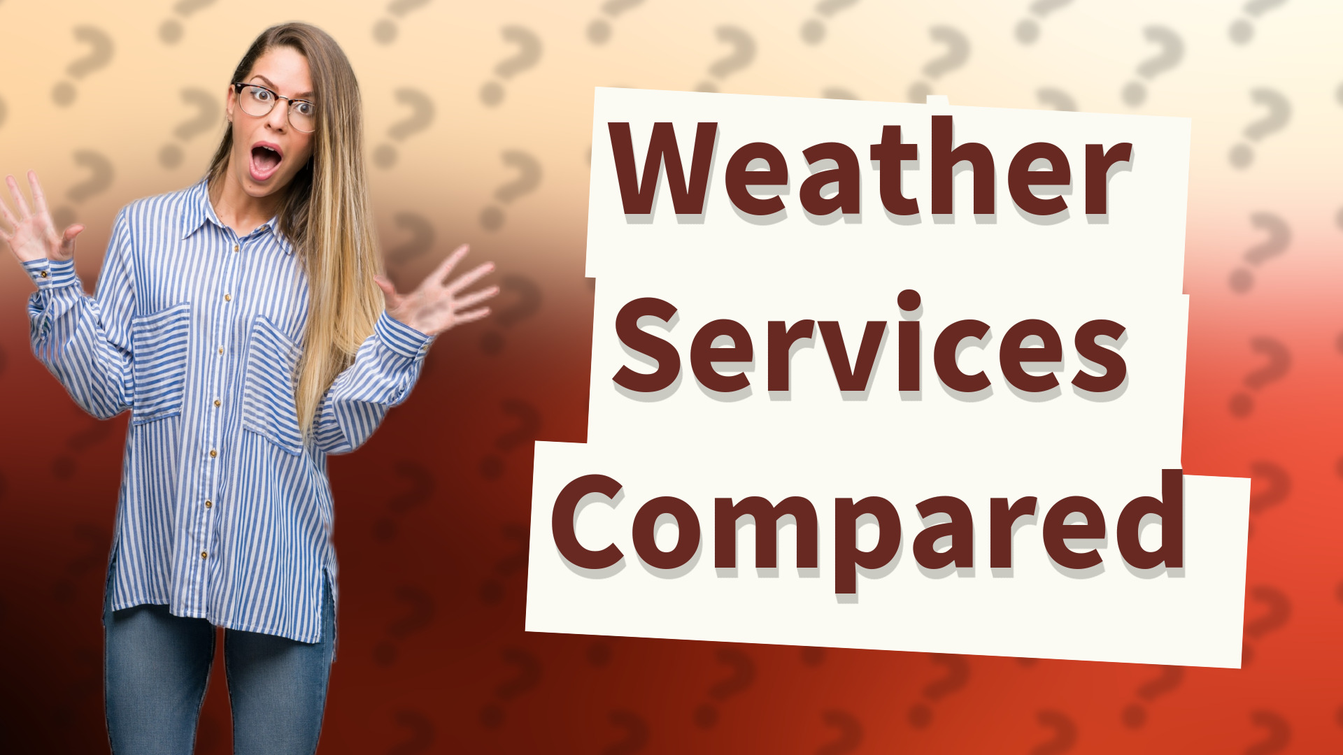 Weather Services Compared