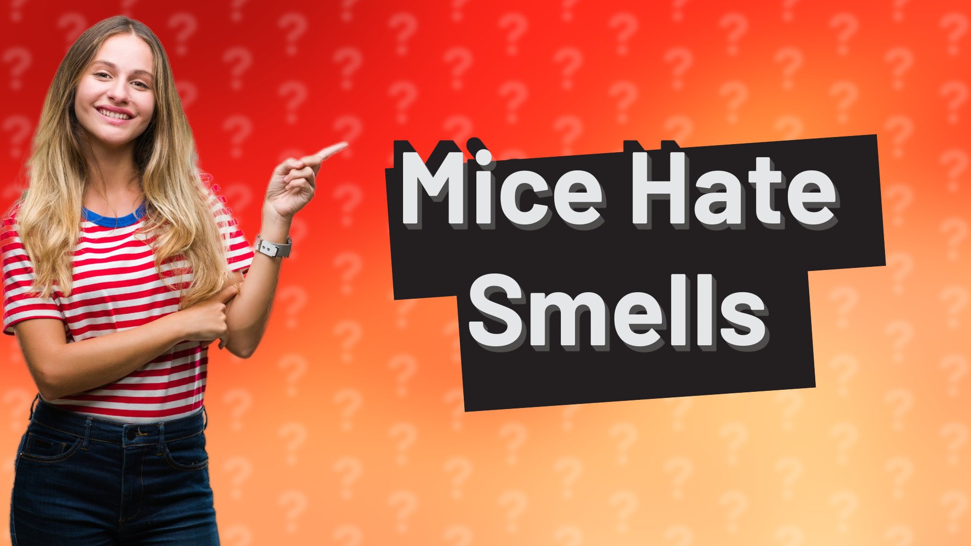 Mice Hate Smells