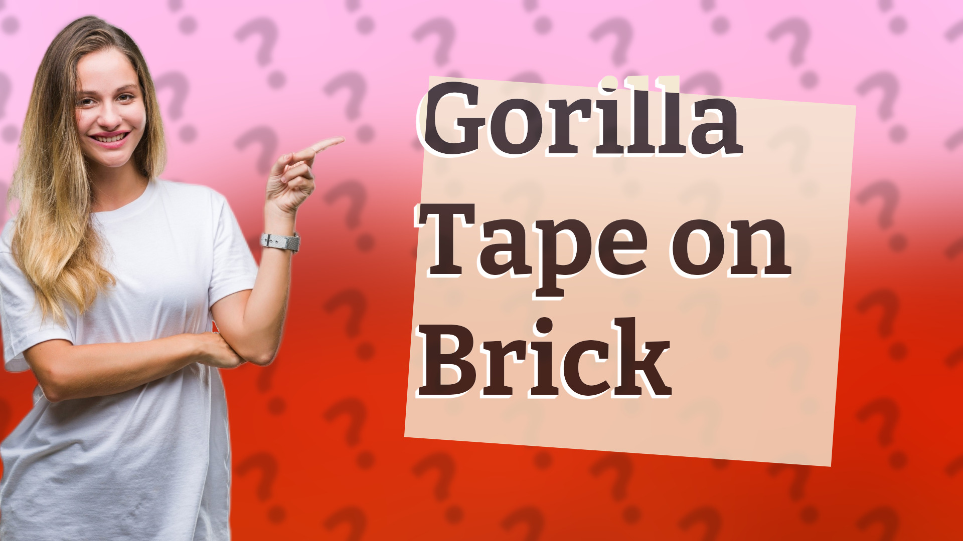 Gorilla Tape on Brick