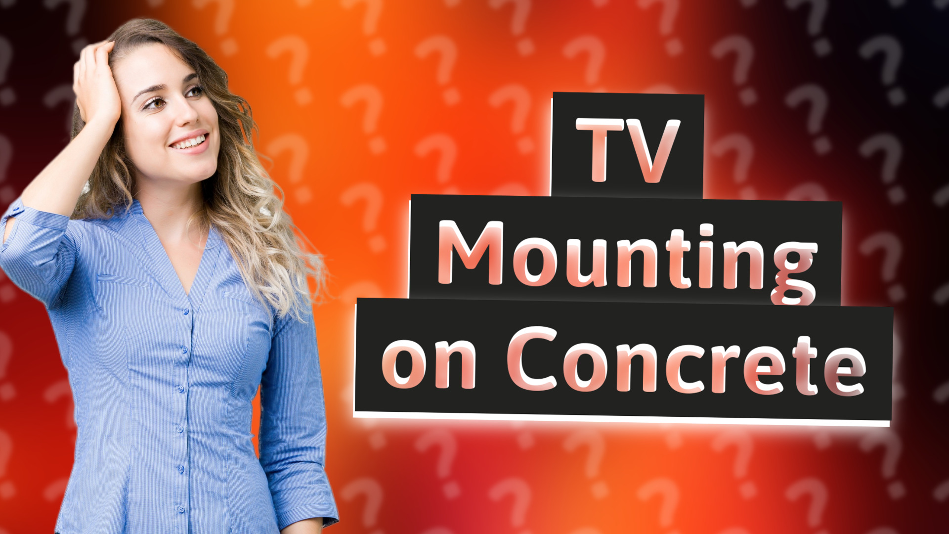 TV Mounting on Concrete