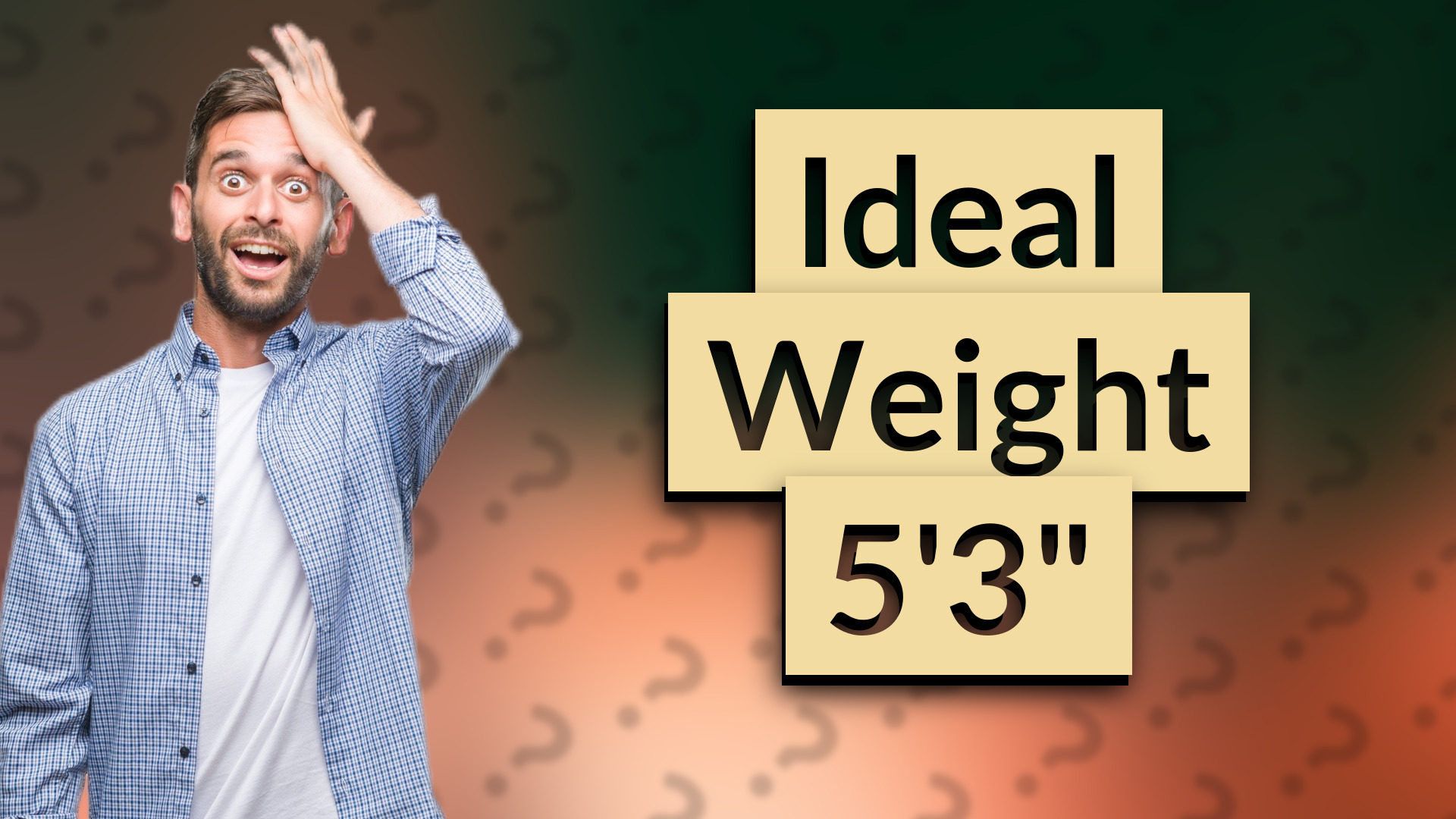 Ideal Weight 5'3"