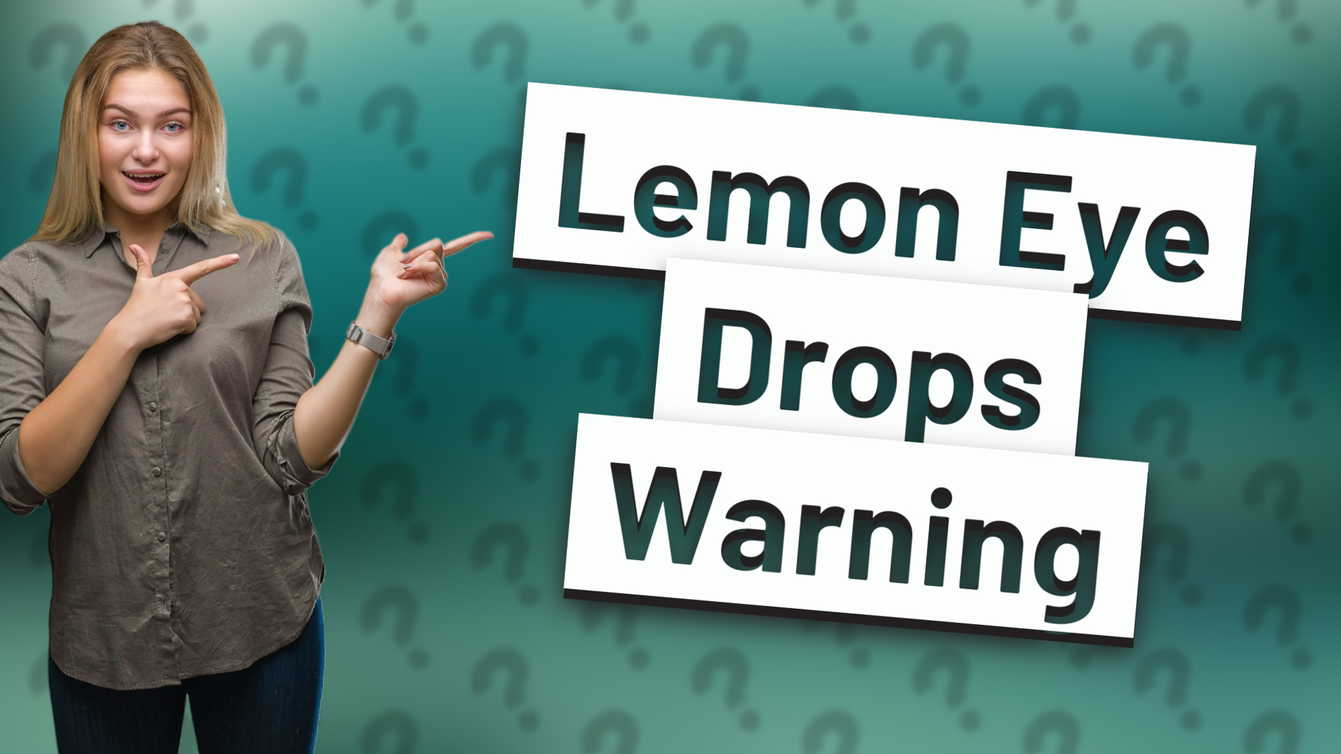 Lemon Eye Drops Warning