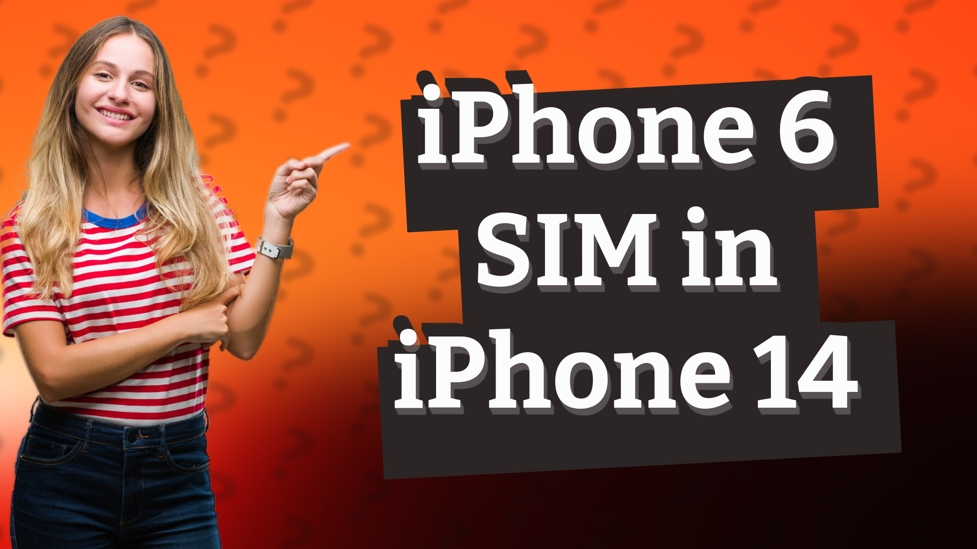 iPhone 6 SIM in iPhone 14
