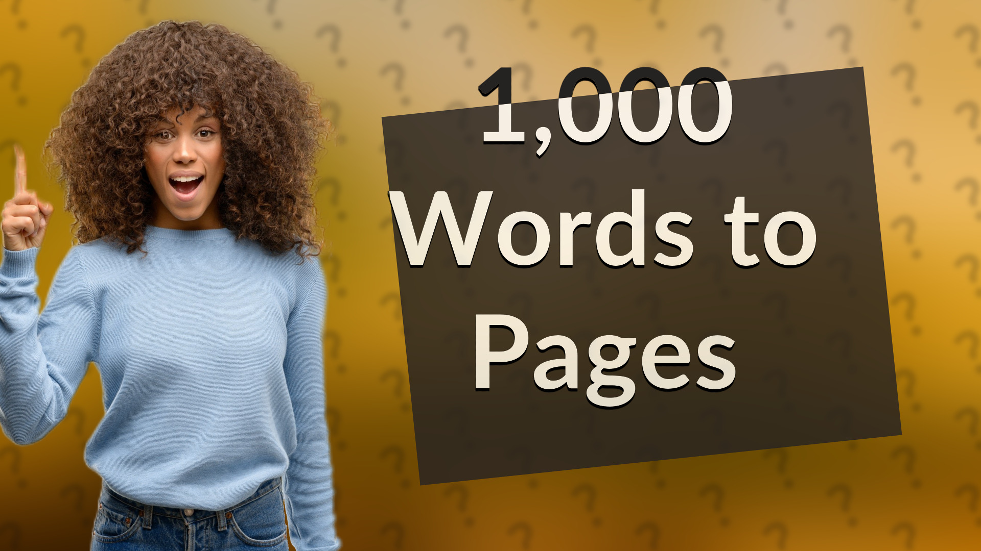 1,000 Words to Pages