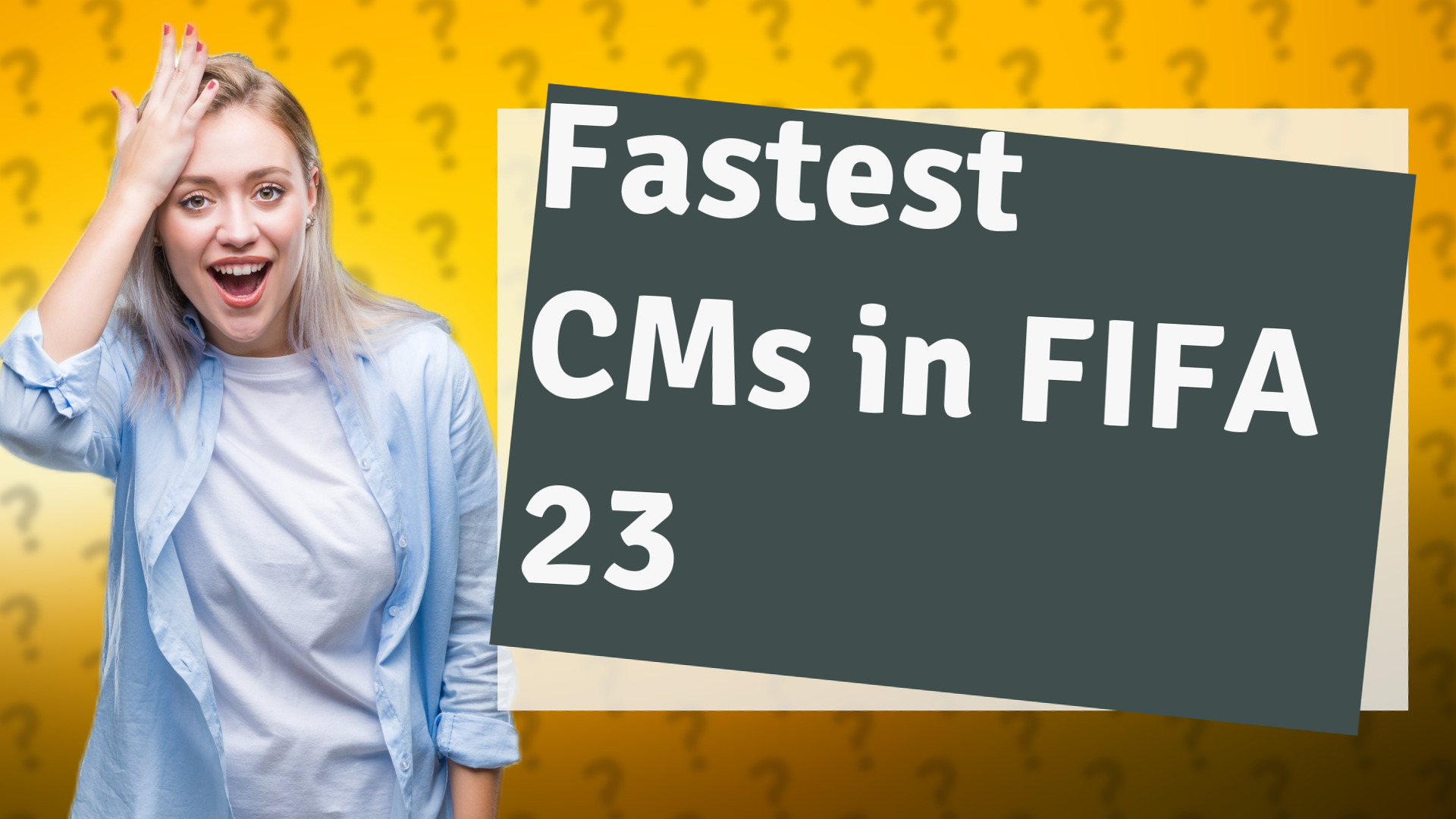 Fastest CMs in FIFA 23