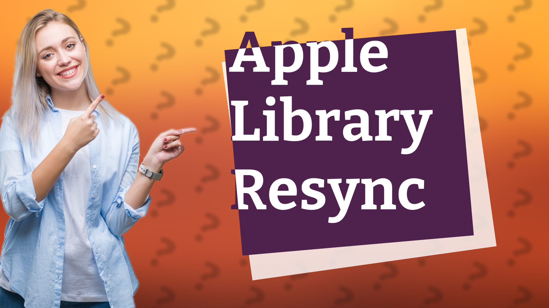 Apple Library Resync