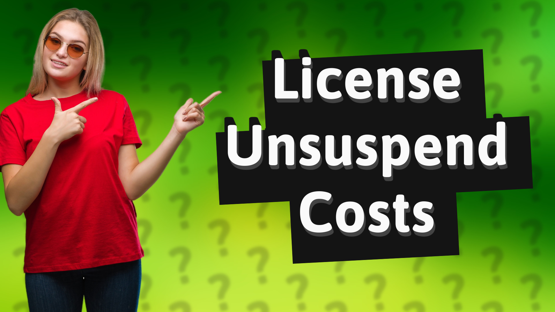 License Unsuspend Costs