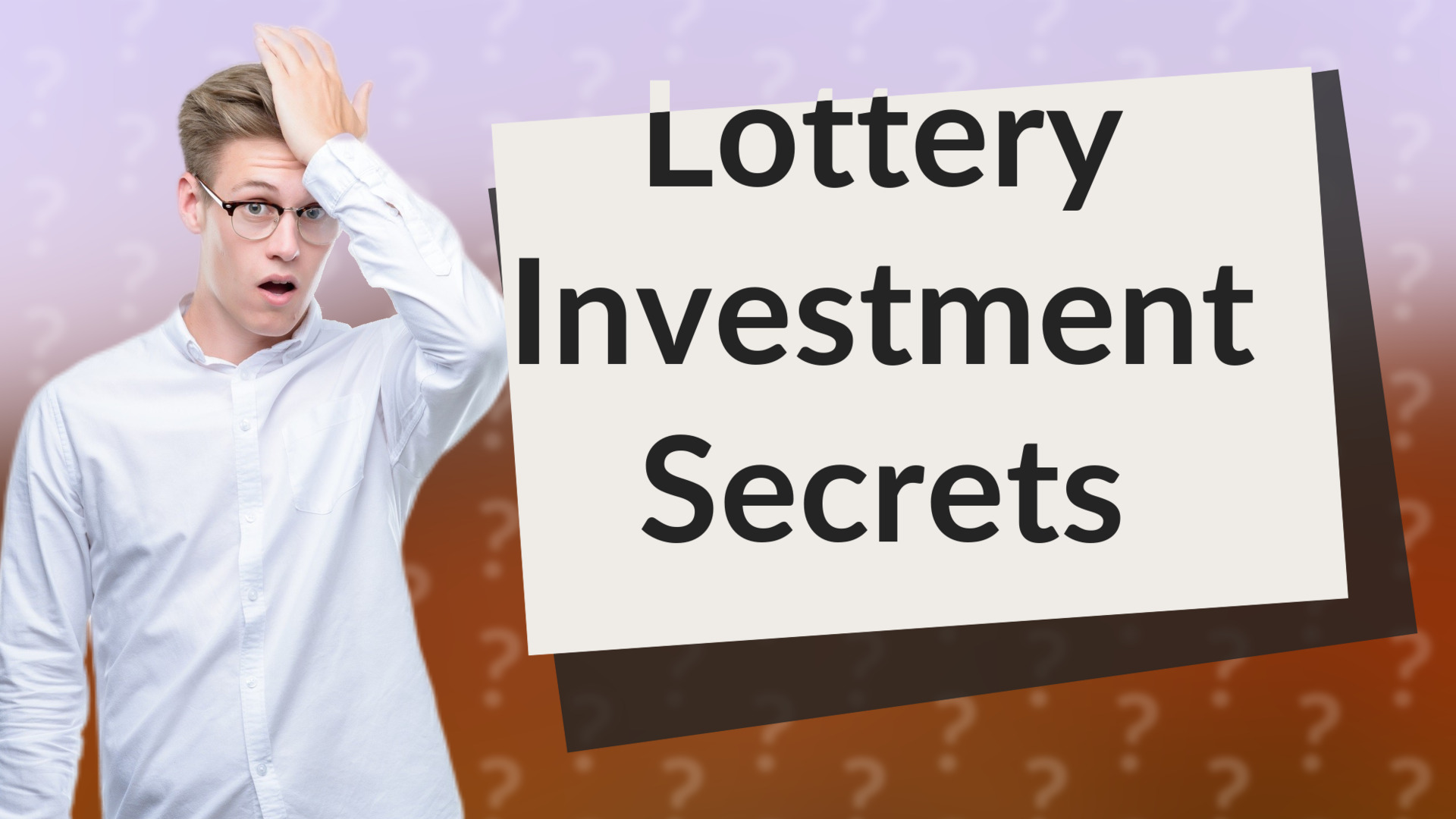 Lottery Investment Secrets