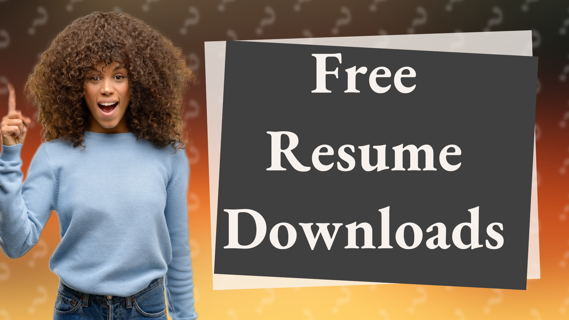 Free Resume Downloads