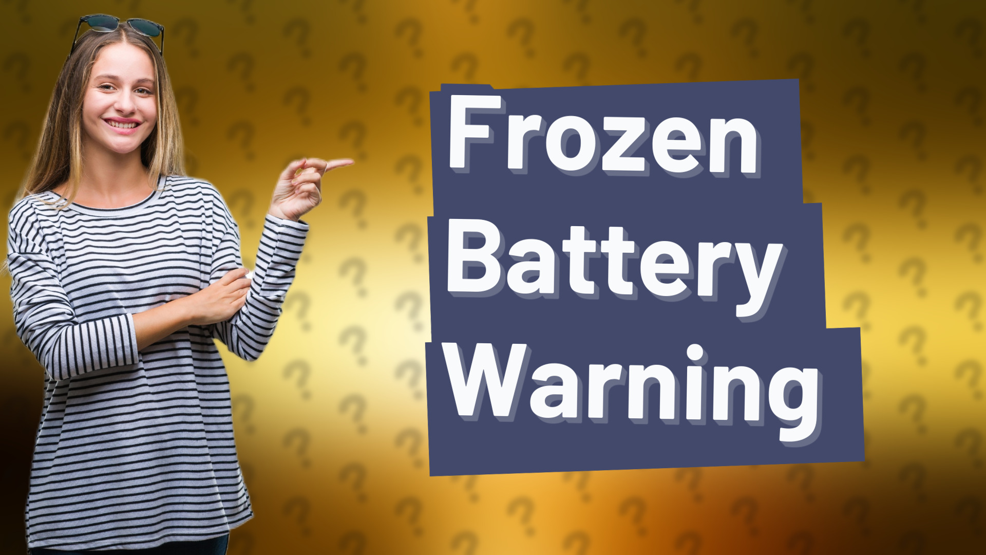 Frozen Battery Warning